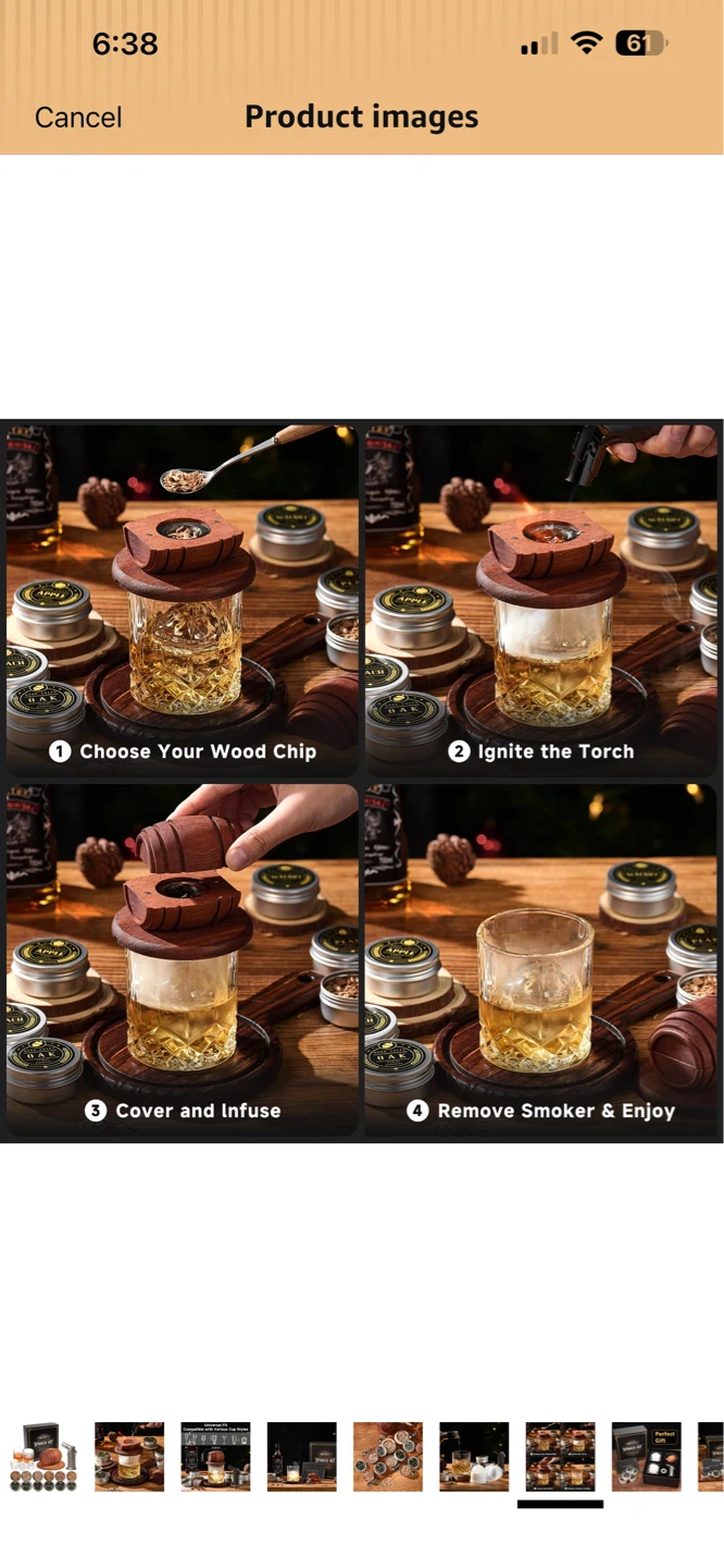 SEALED GIFTABLE - Whiskey Smoker Kit with Torch - photo 4