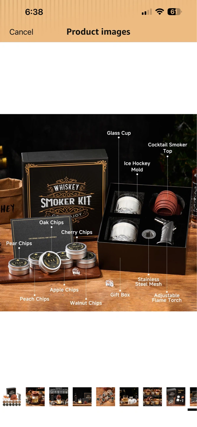 SEALED GIFTABLE - Whiskey Smoker Kit with Torch - photo 5