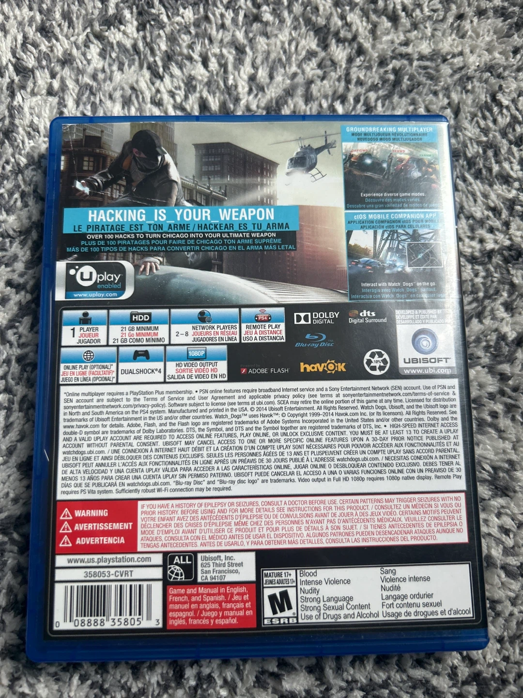 Watch Dogs Video Game for PS4 - photo 2
