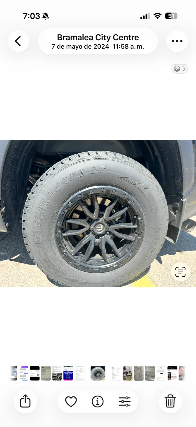 Firestone Winterforce LT Tires with Fuel Rims - photo 2