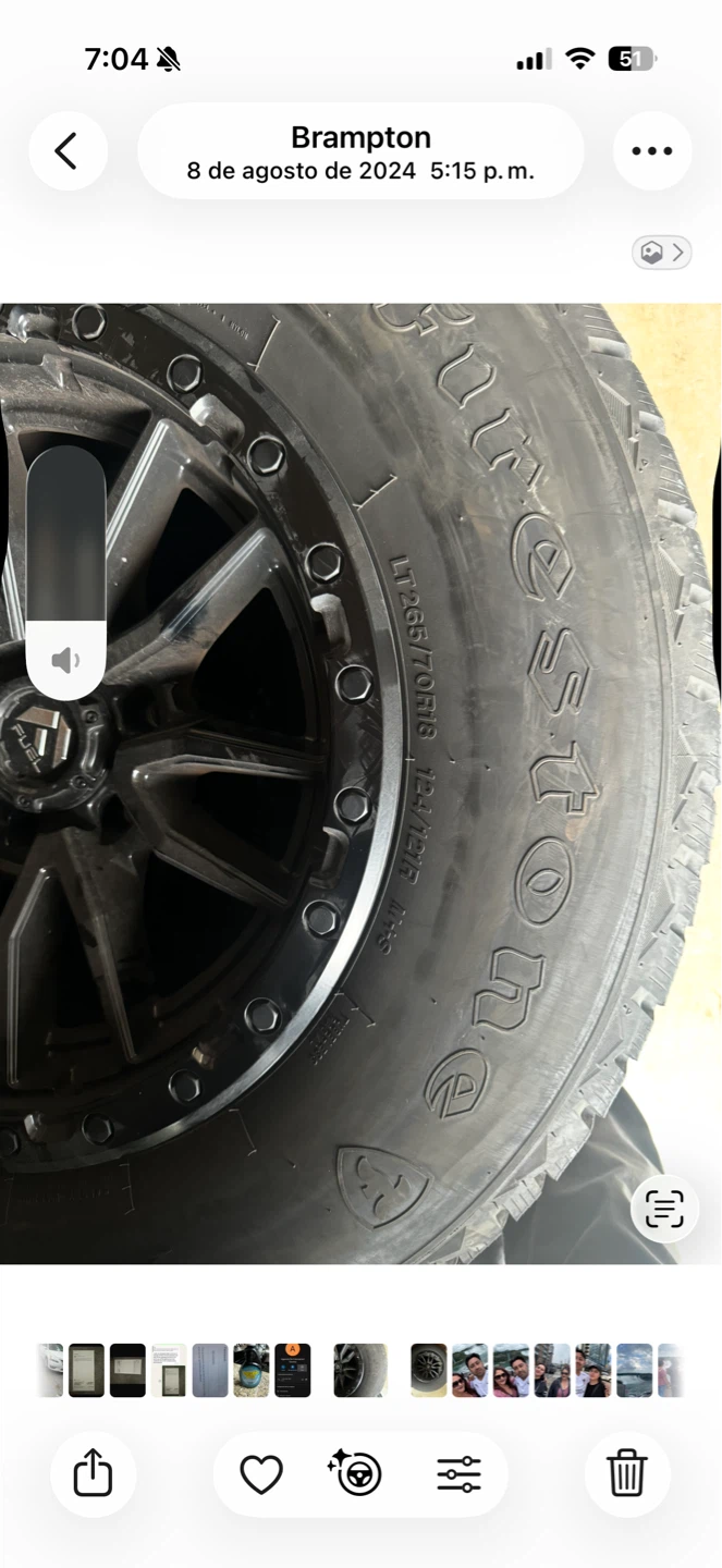 Firestone Winterforce LT Tires with Fuel Rims - photo 4