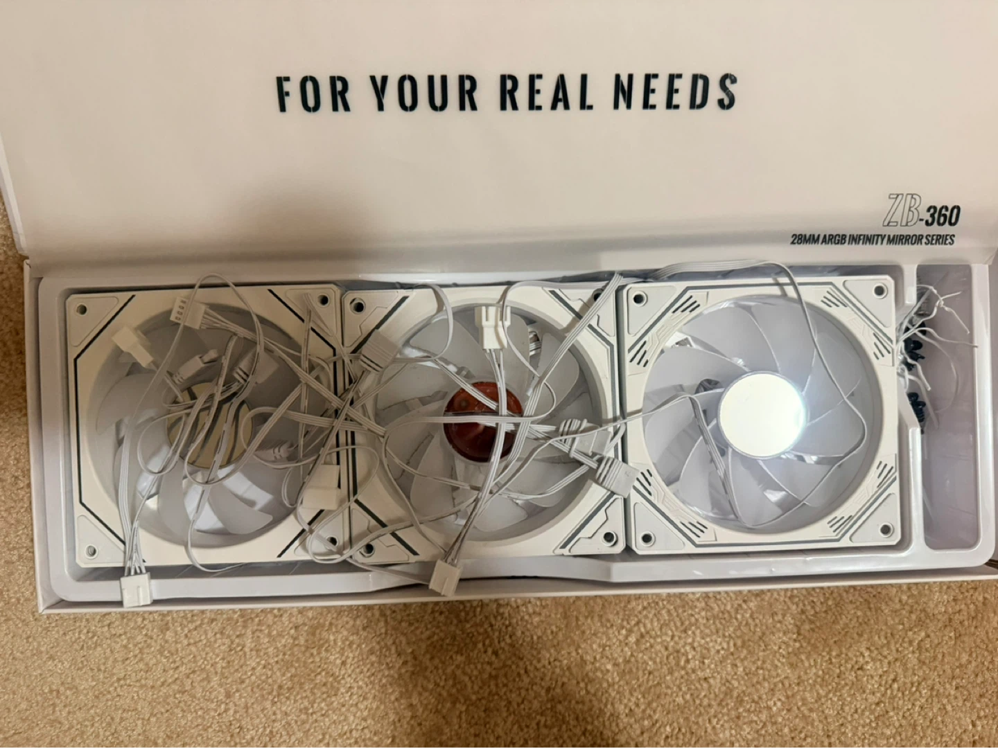 White ARGB PC Fans