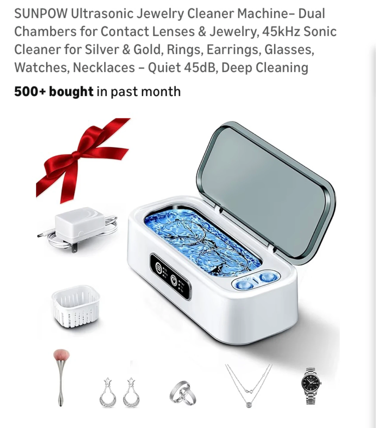 SUNPOW Ultrasonic Jewelry Cleaner Machine