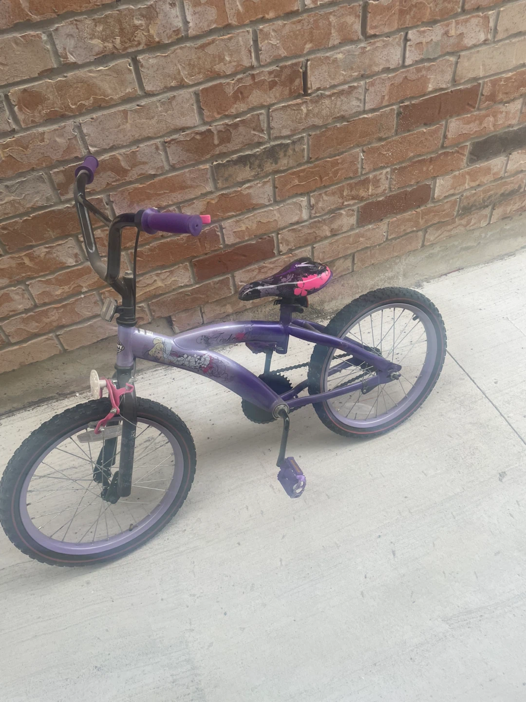 Purple Kids Tinker Bell Bike - photo 2