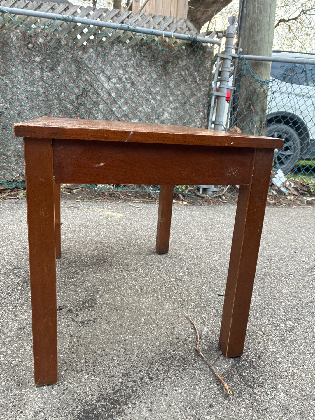 Wood Side Table / Accent Table – Vintage Rustic Look - photo 5