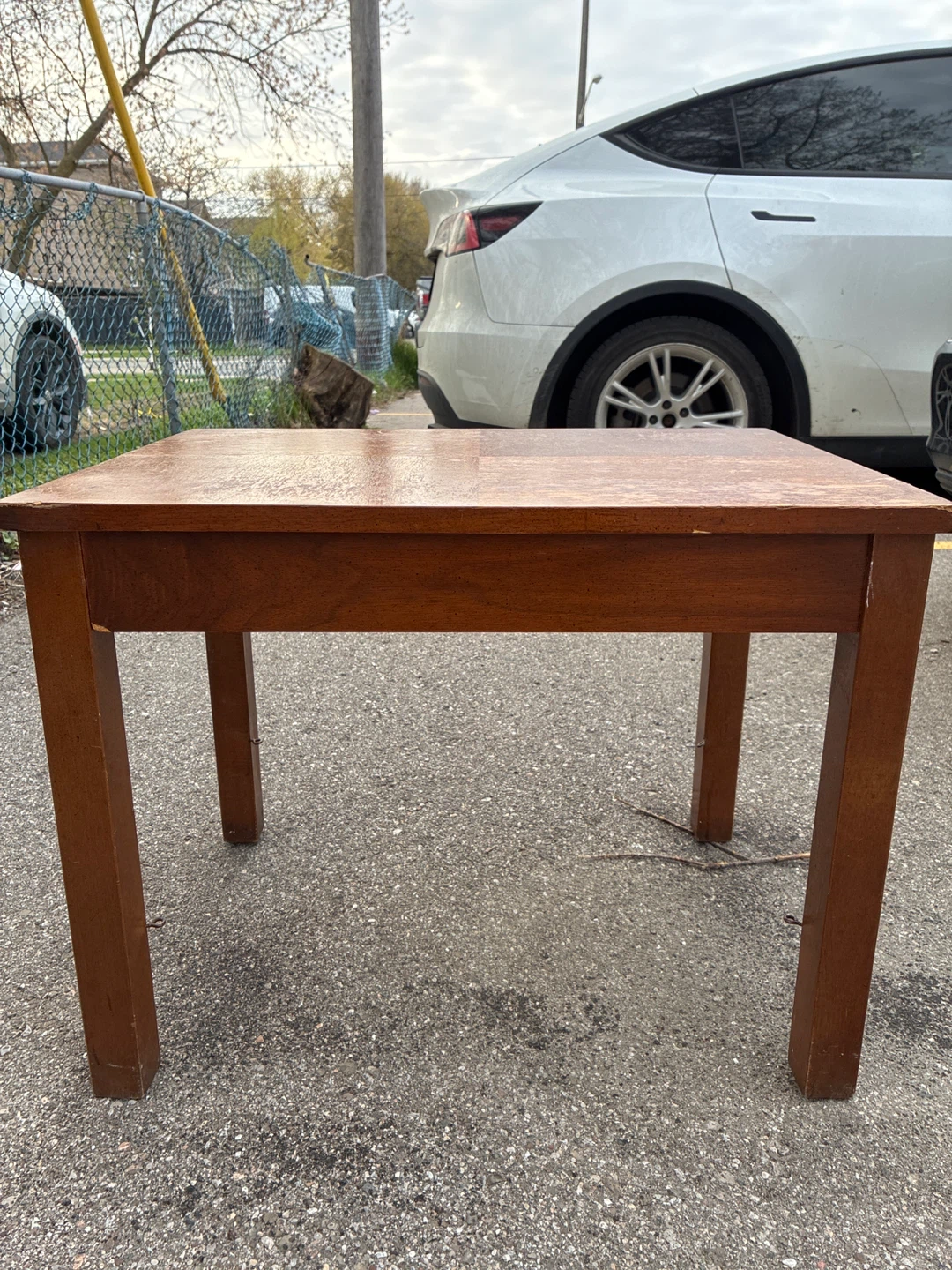 Wood Side Table / Accent Table – Vintage Rustic Look - photo 4