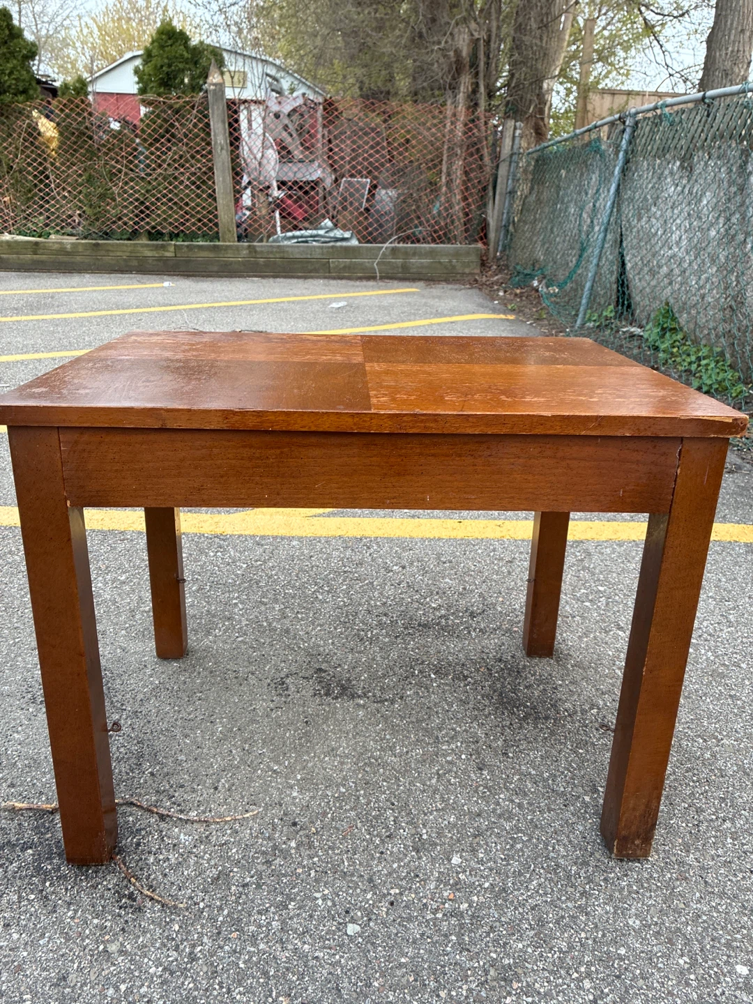 Wood Side Table / Accent Table – Vintage Rustic Look - photo 2