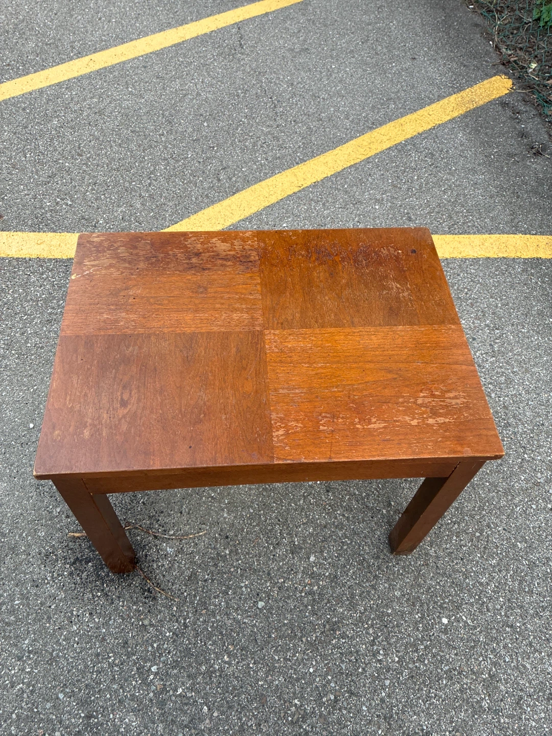 Wood Side Table / Accent Table – Vintage Rustic Look