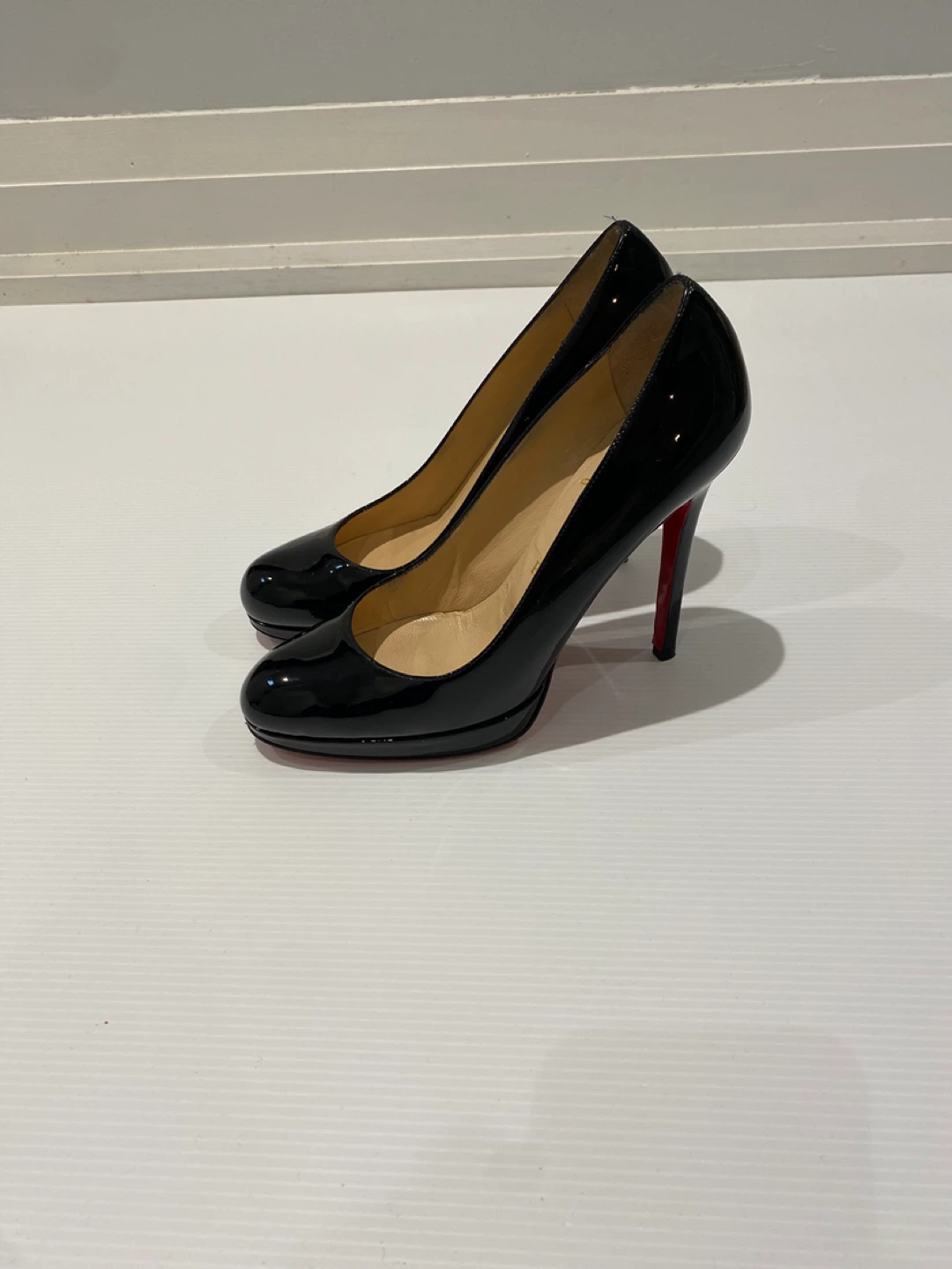 Christian Louboutin Black Patent Leather Heels - photo 2