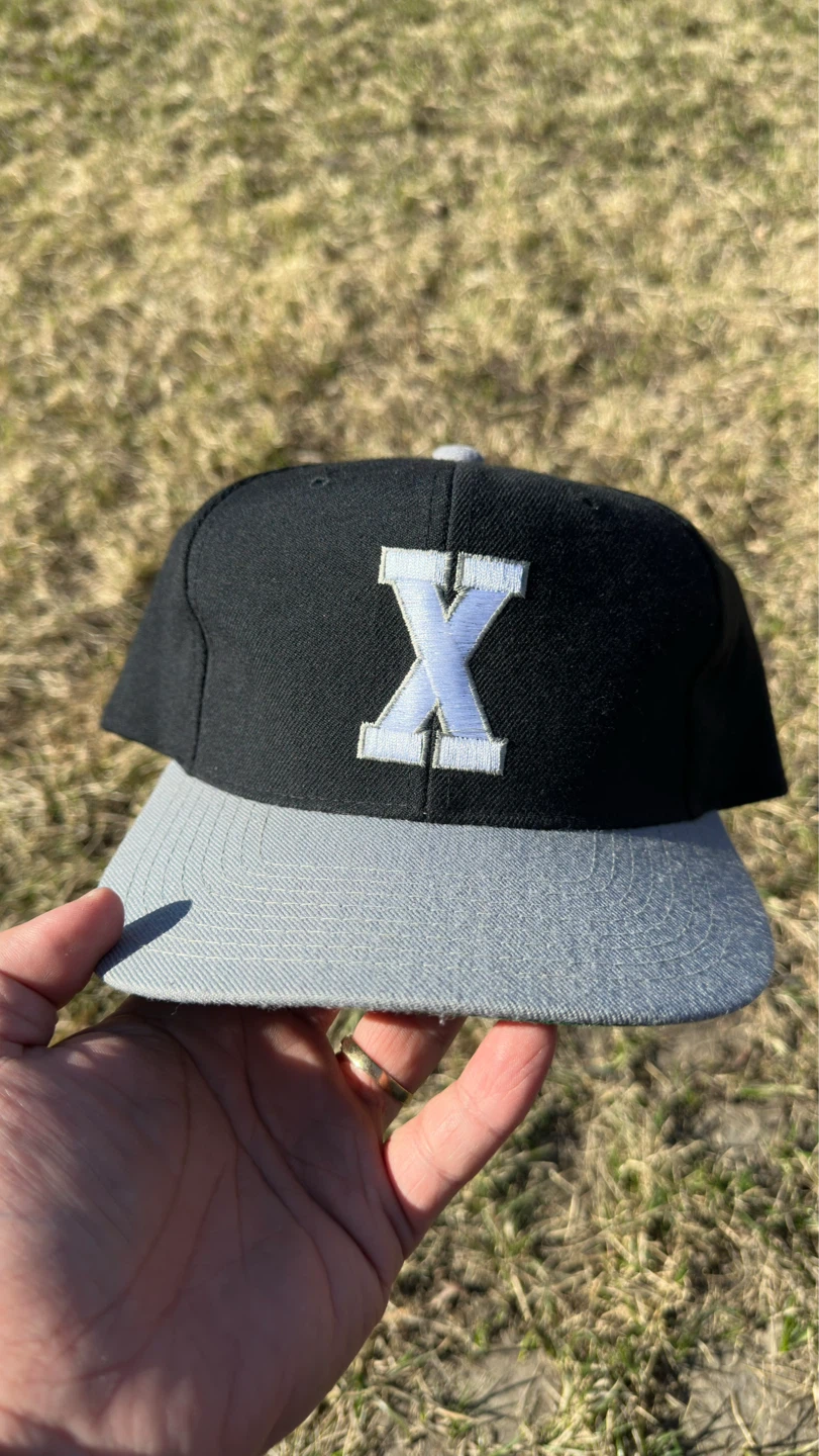 Rare Black and Grey "Malcom X" Baseball Cap