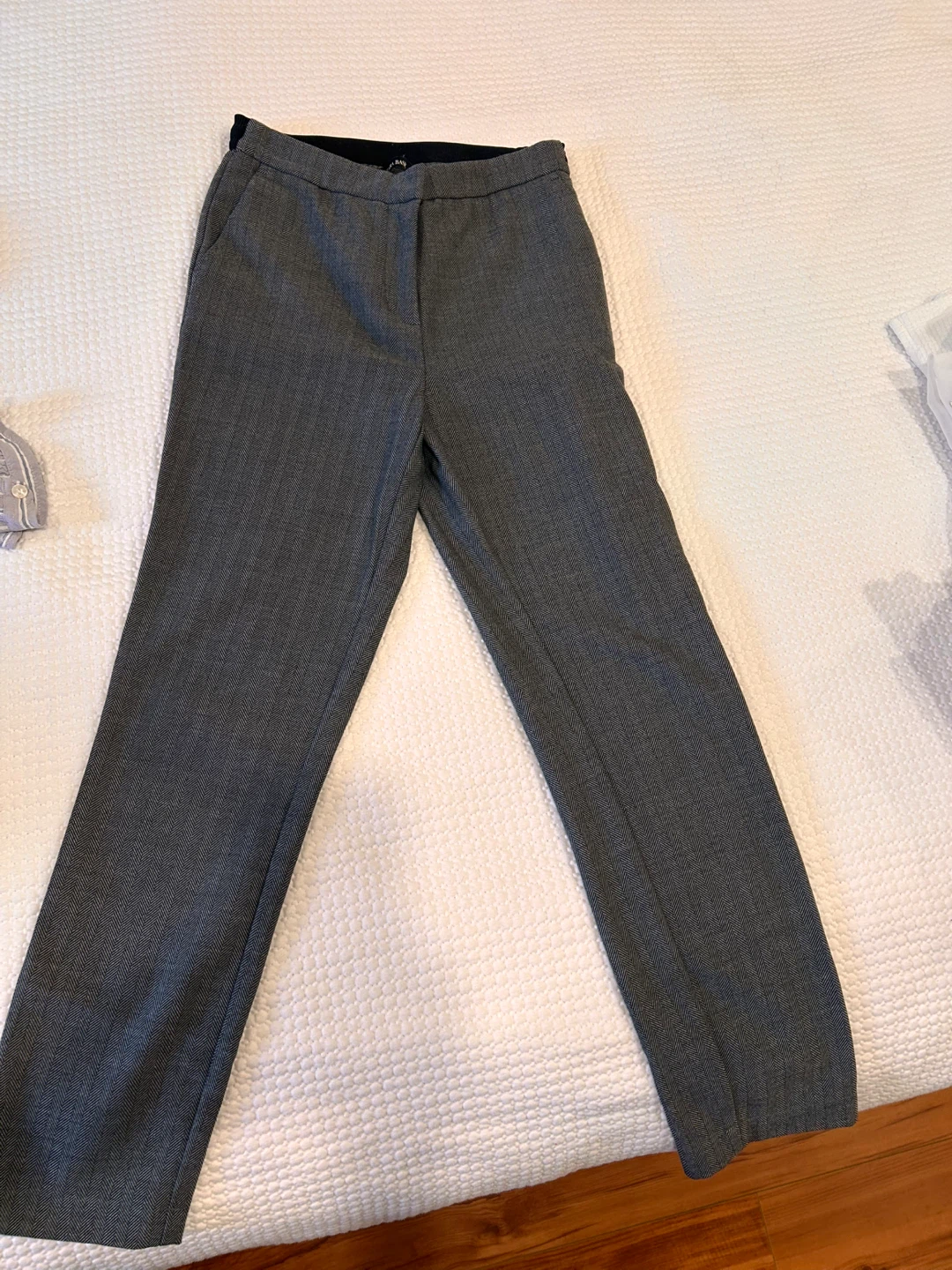 Calvin Klein Jeans Grey Herringbone Dress Pants Size 2