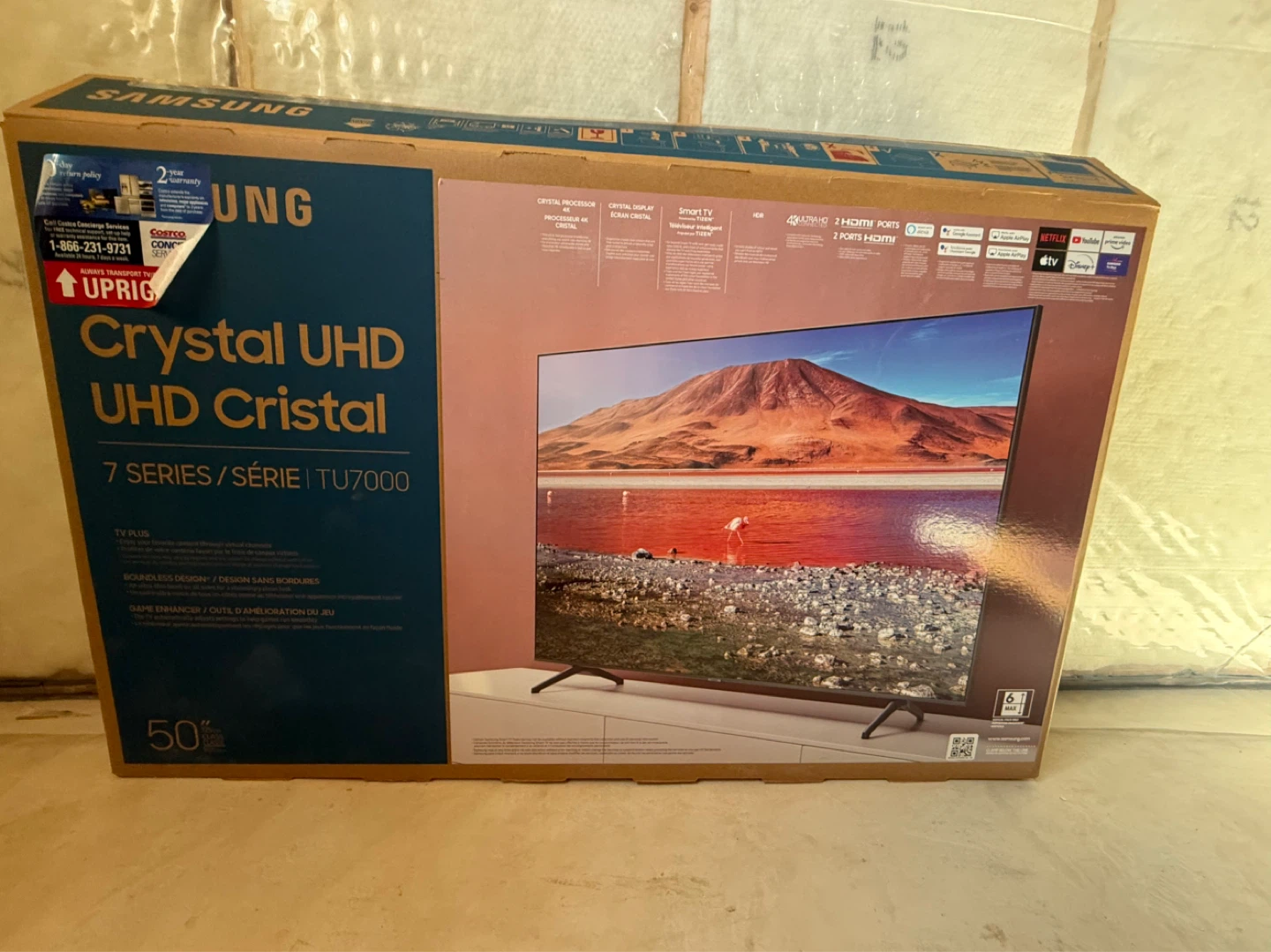 Samsung 50" Crystal UHD TU7000 7 Series TV