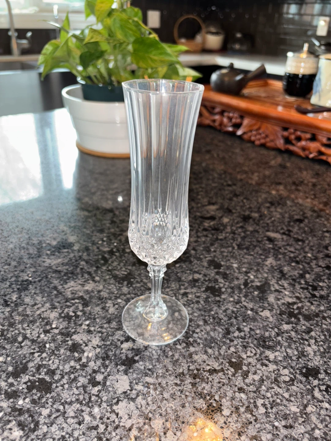 Set of 8 Crystal Flute Glasses - photo 2