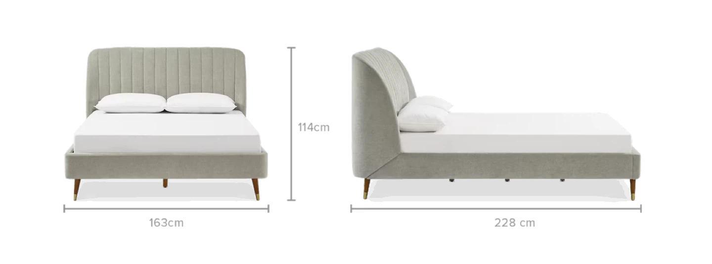 Castlery Queen Bed Frame with Upholstered Headboard - photo 3
