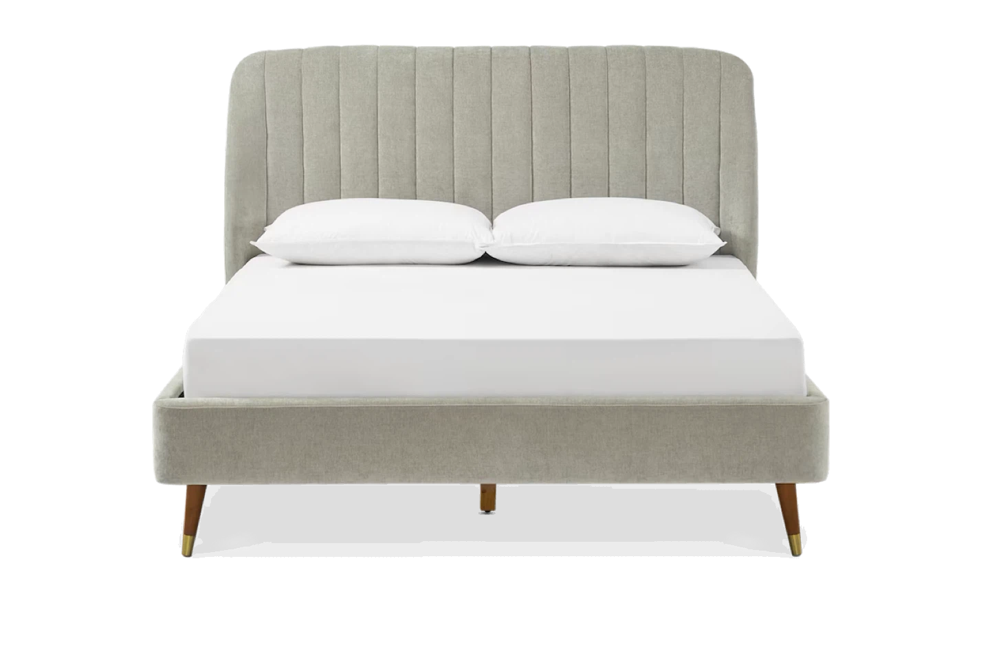 Castlery Queen Bed Frame with Upholstered Headboard - photo 2
