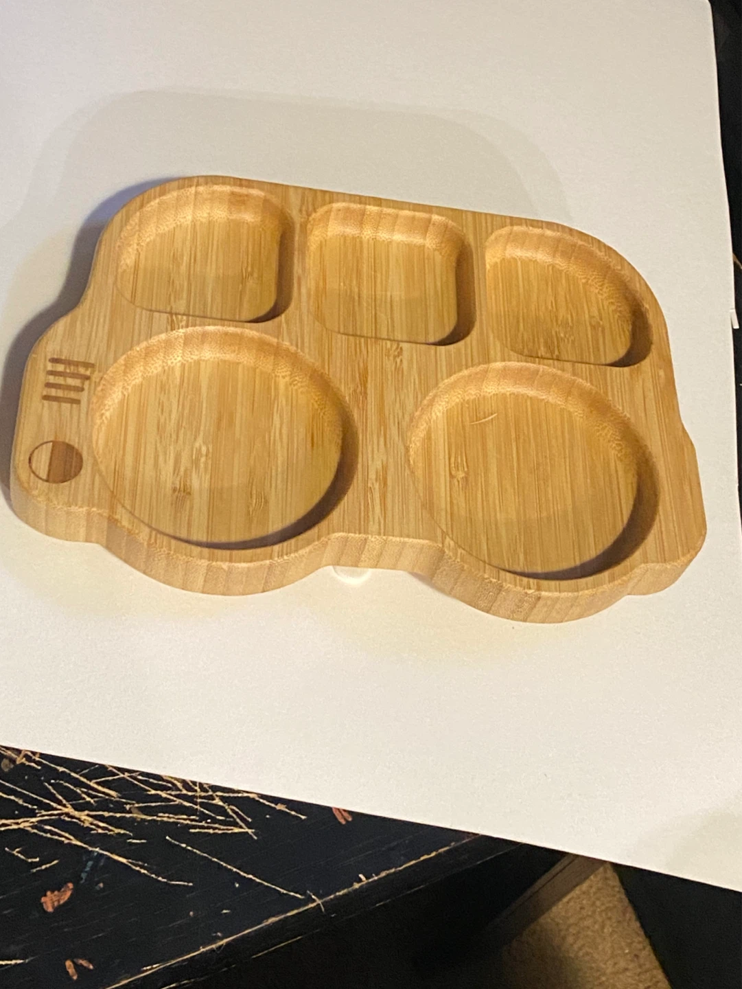 Baby Feeding Set with Bamboo Tray and Silicone Bib