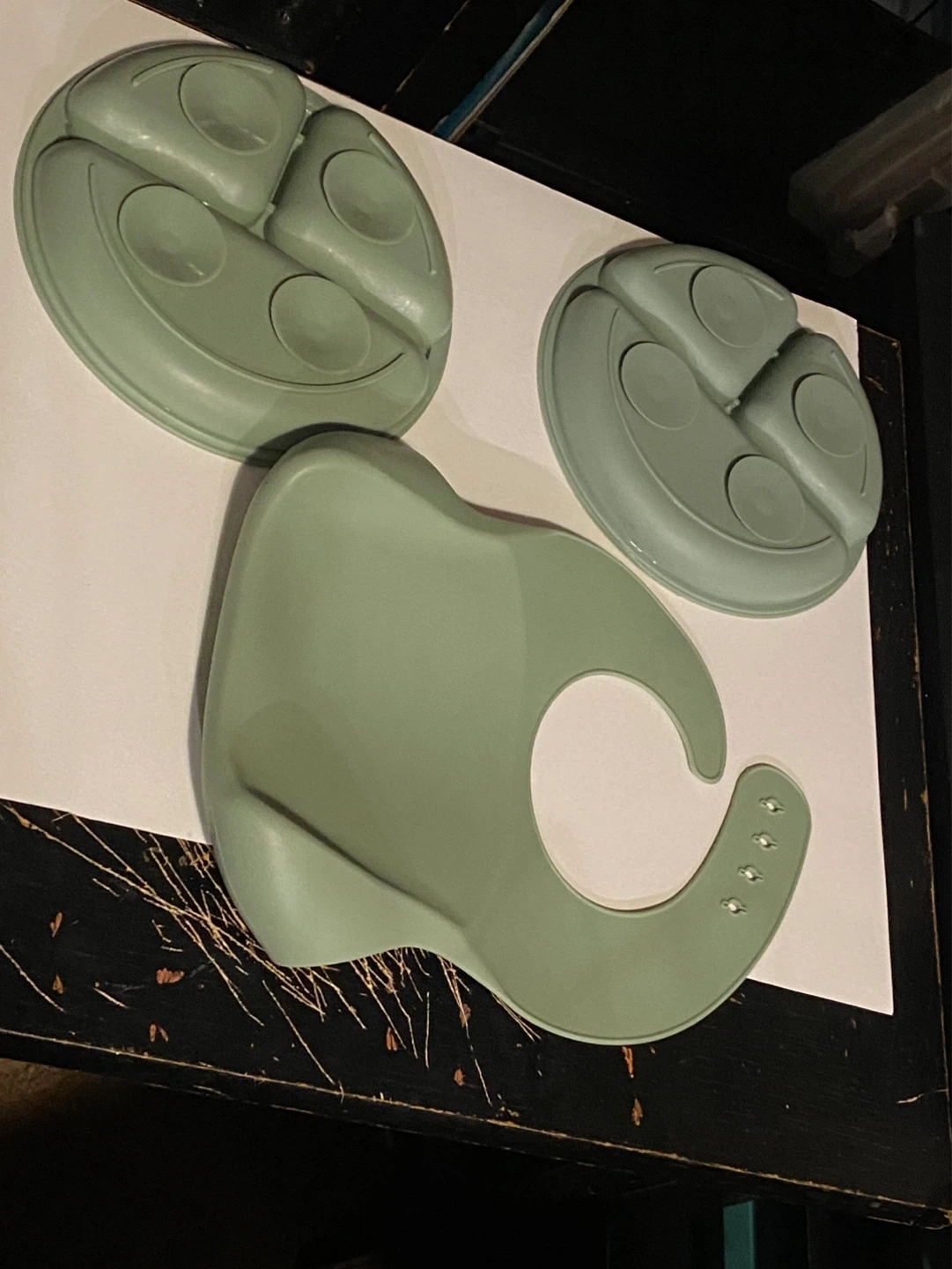 Baby Feeding Set with Bamboo Tray and Silicone Bib - photo 5