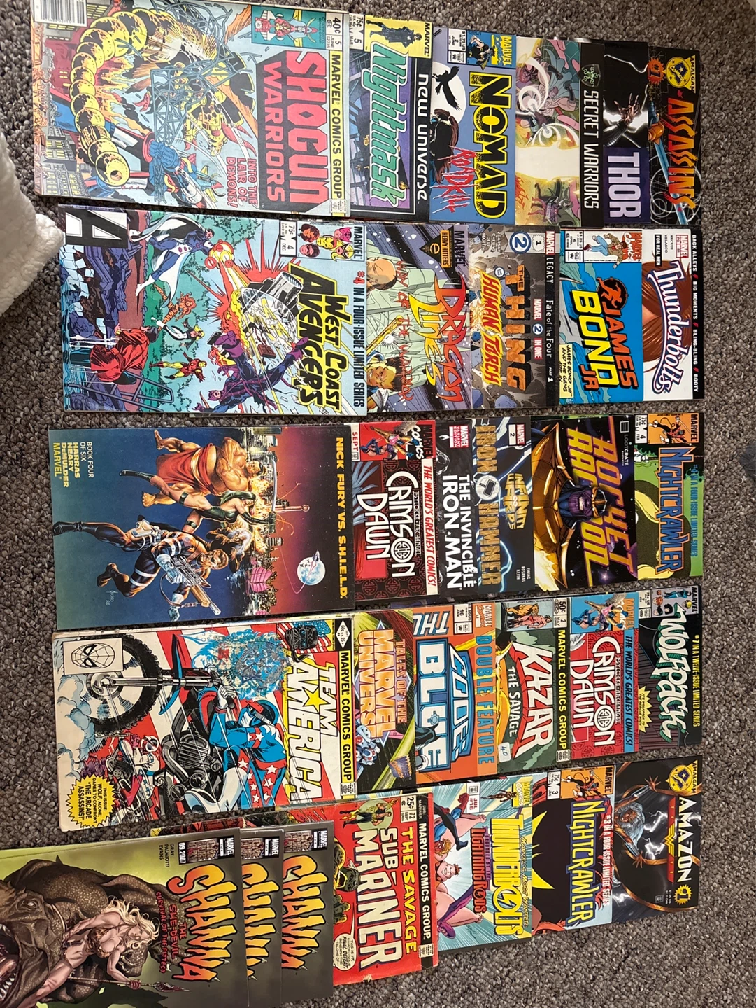 Assorted Marvel Comic Books