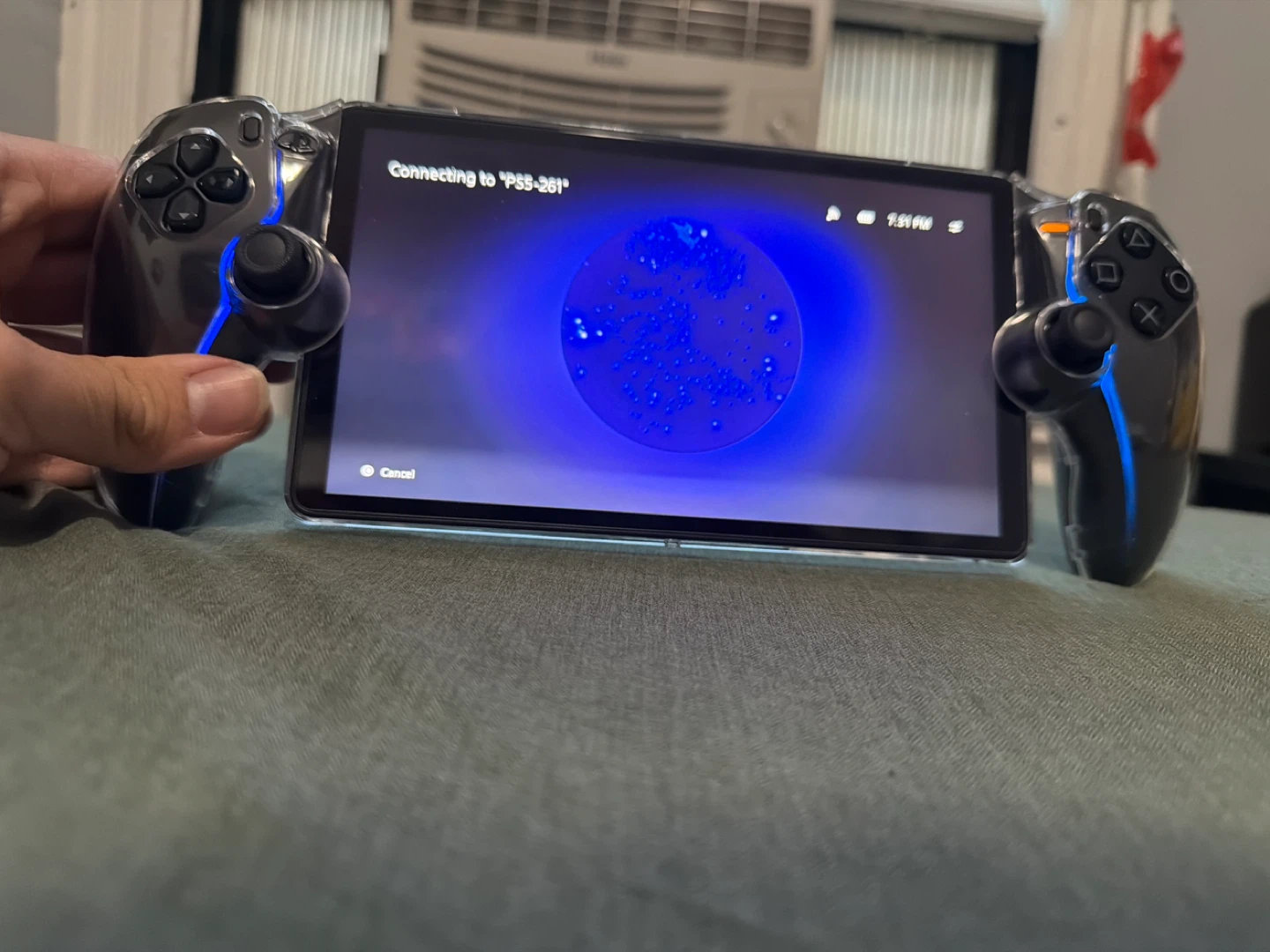 Gaming Handheld Controller Grip with Integrated Screen