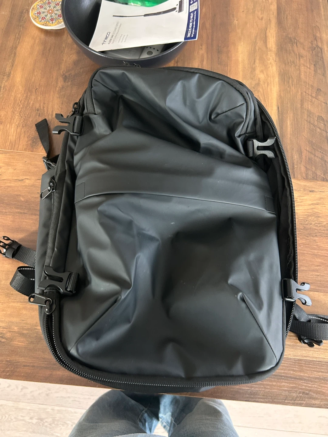 Black Travel Backpack with TSA Lock
