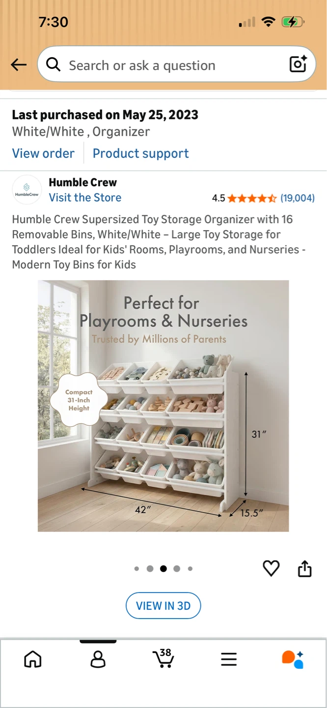 Humble Crew Supersized Toy Storage Organizer with 16 Bins - photo 3