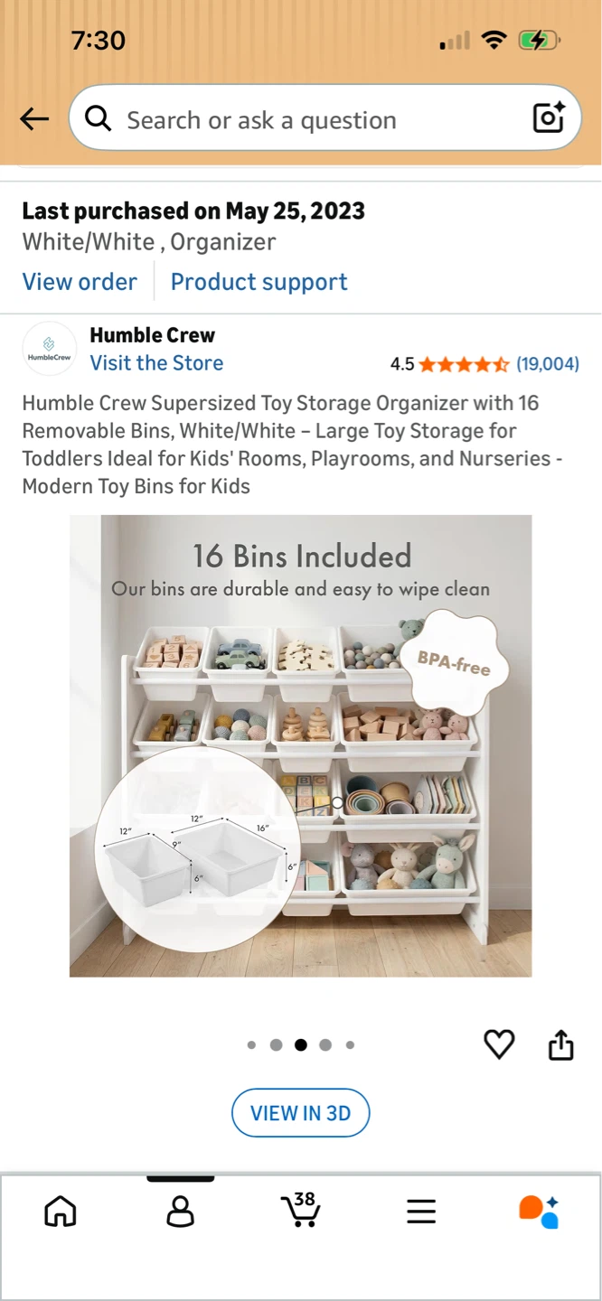 Humble Crew Supersized Toy Storage Organizer with 16 Bins - photo 4