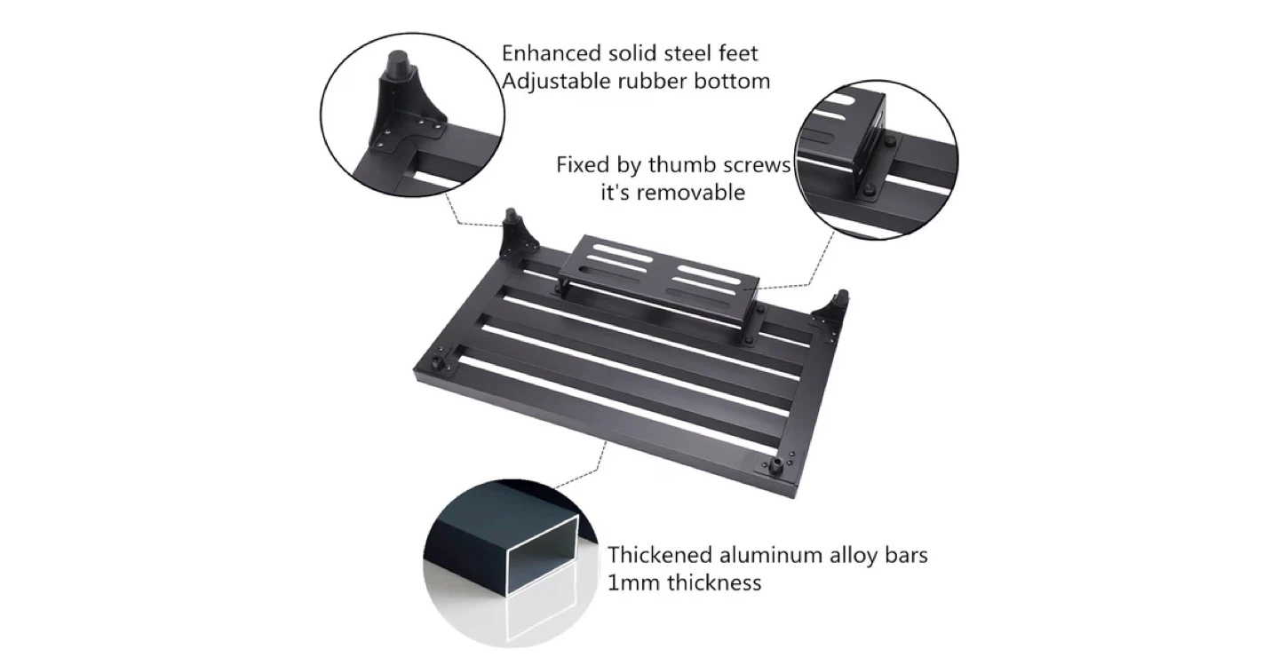 Black Aluminum Pedalboard with Carrying Case - photo 3