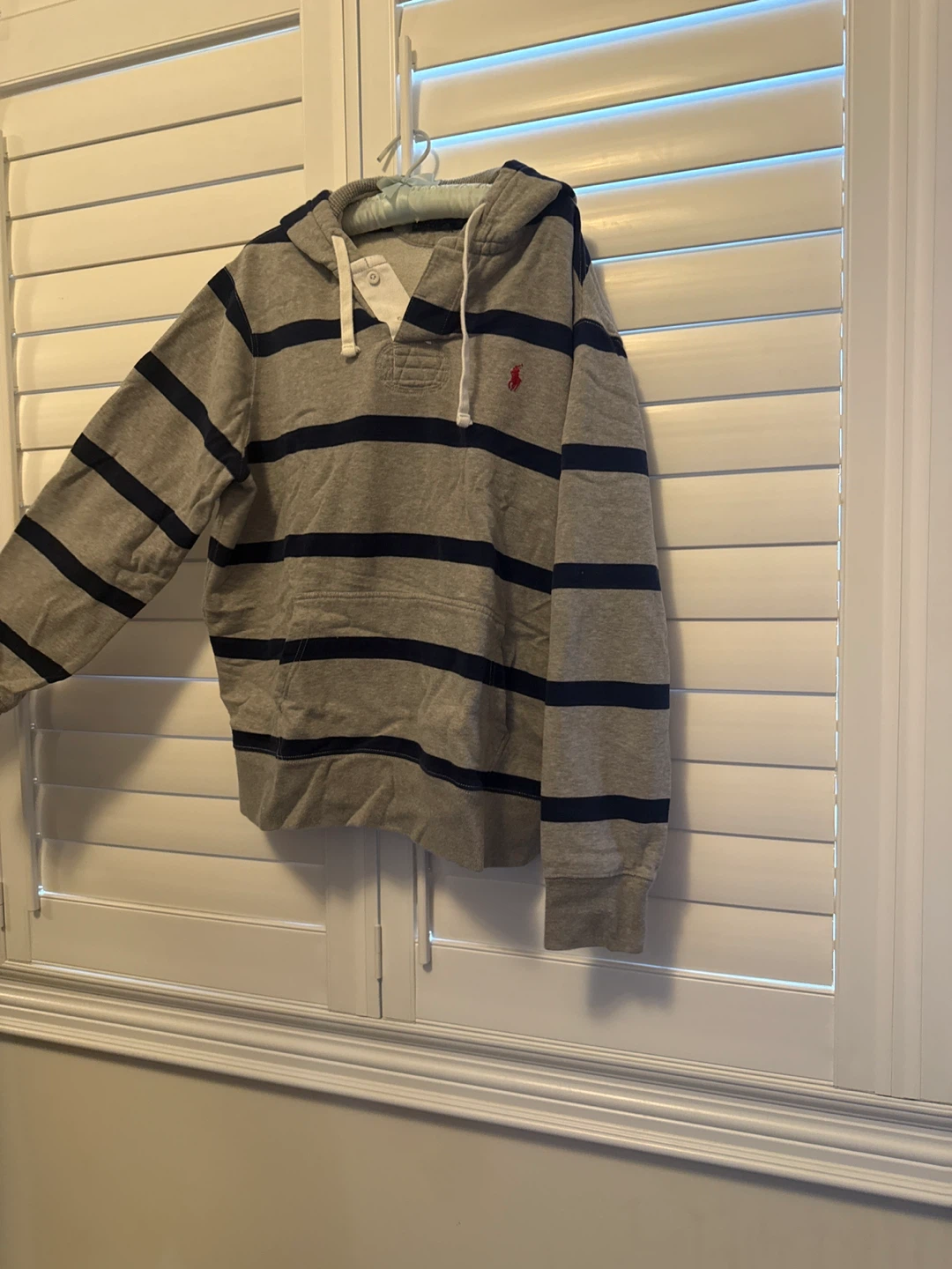 Polo Ralph Lauren Grey Striped Hoodie