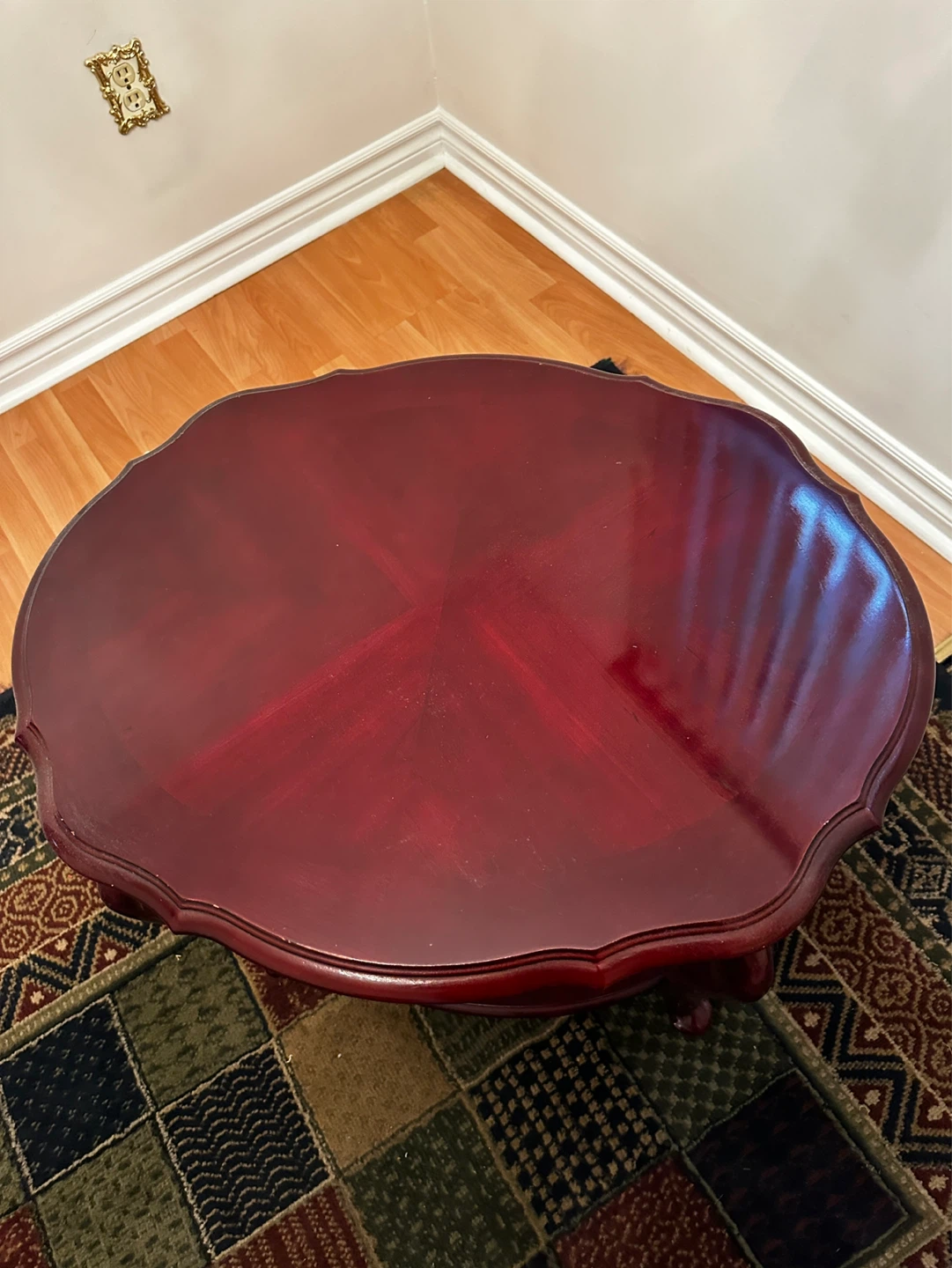 Wooden Coffee Table with Shelf