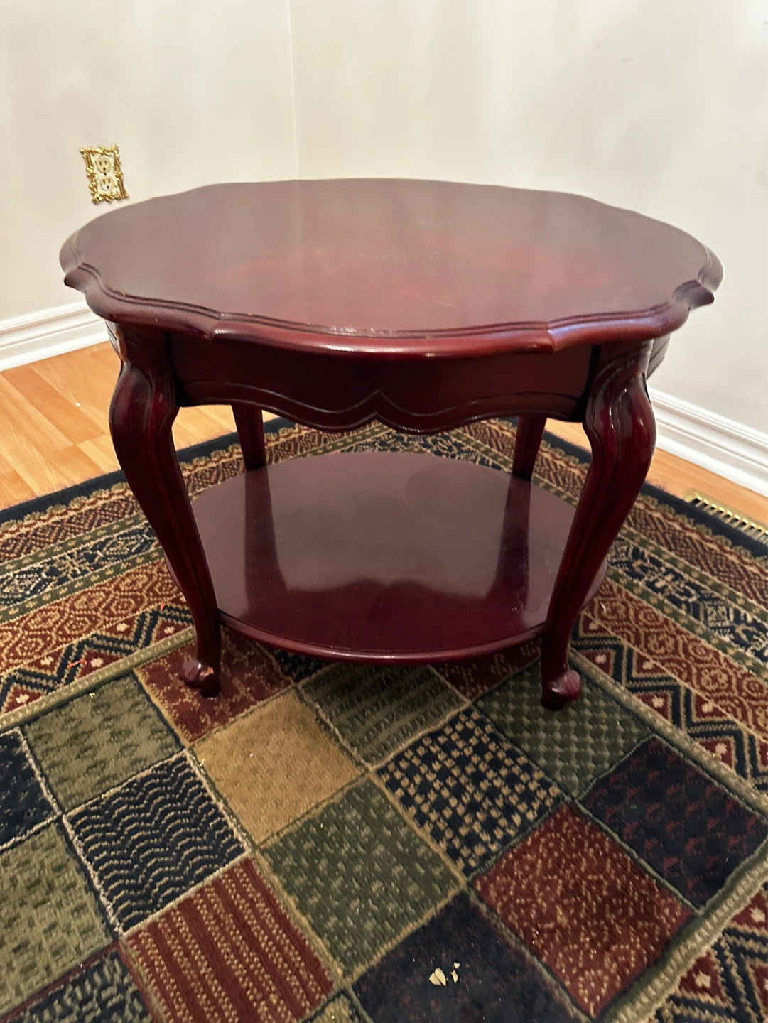 Wooden Coffee Table with Shelf - photo 3