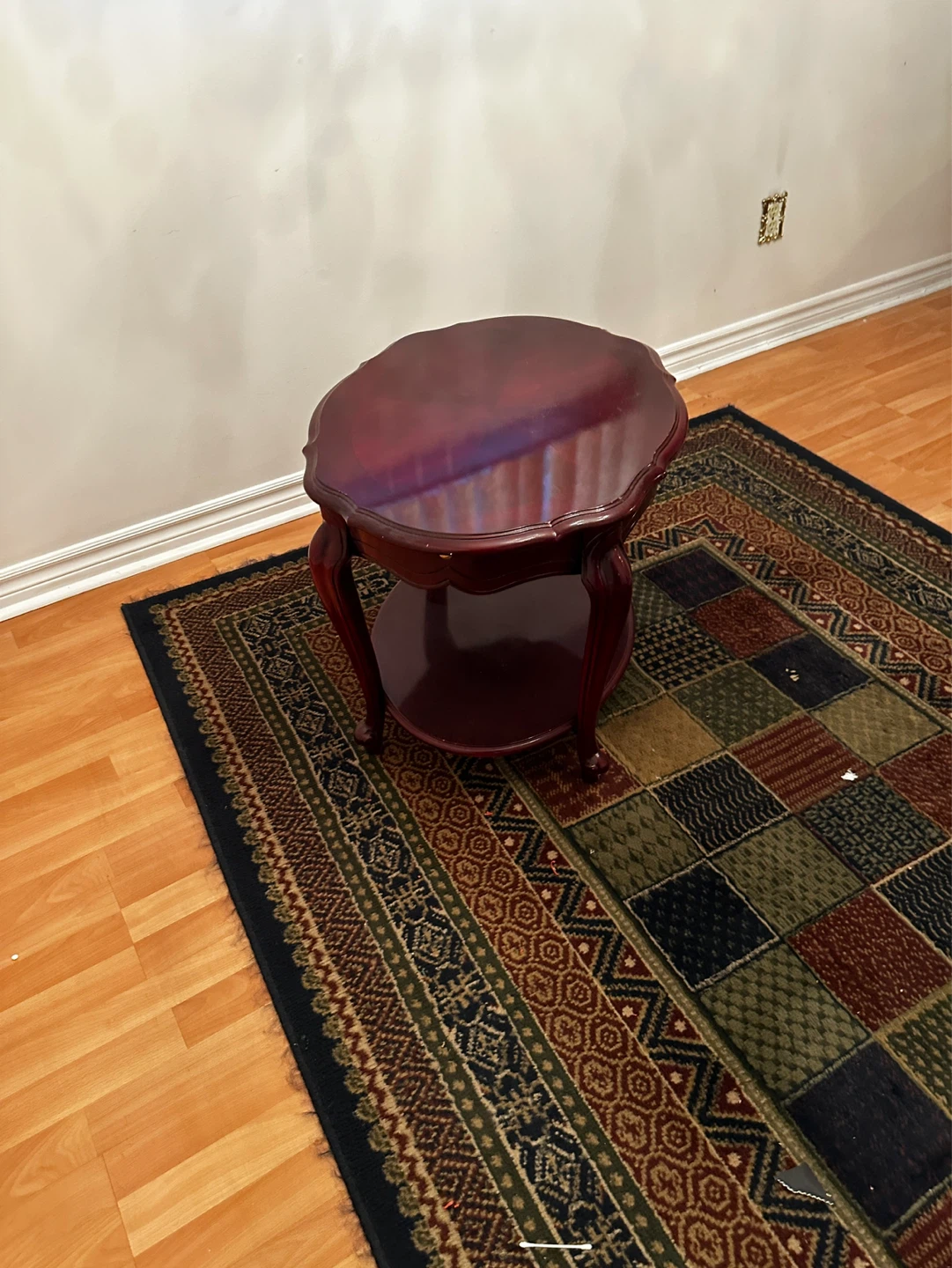 Wooden Coffee Table with Shelf - photo 2