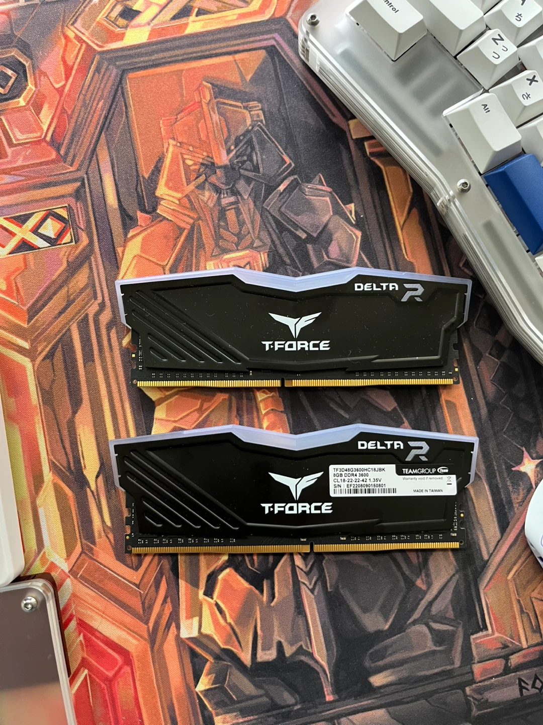 TeamGroup T-Force Delta 16GB - RGB (2x8GB) DDR4 3600Mhz Black