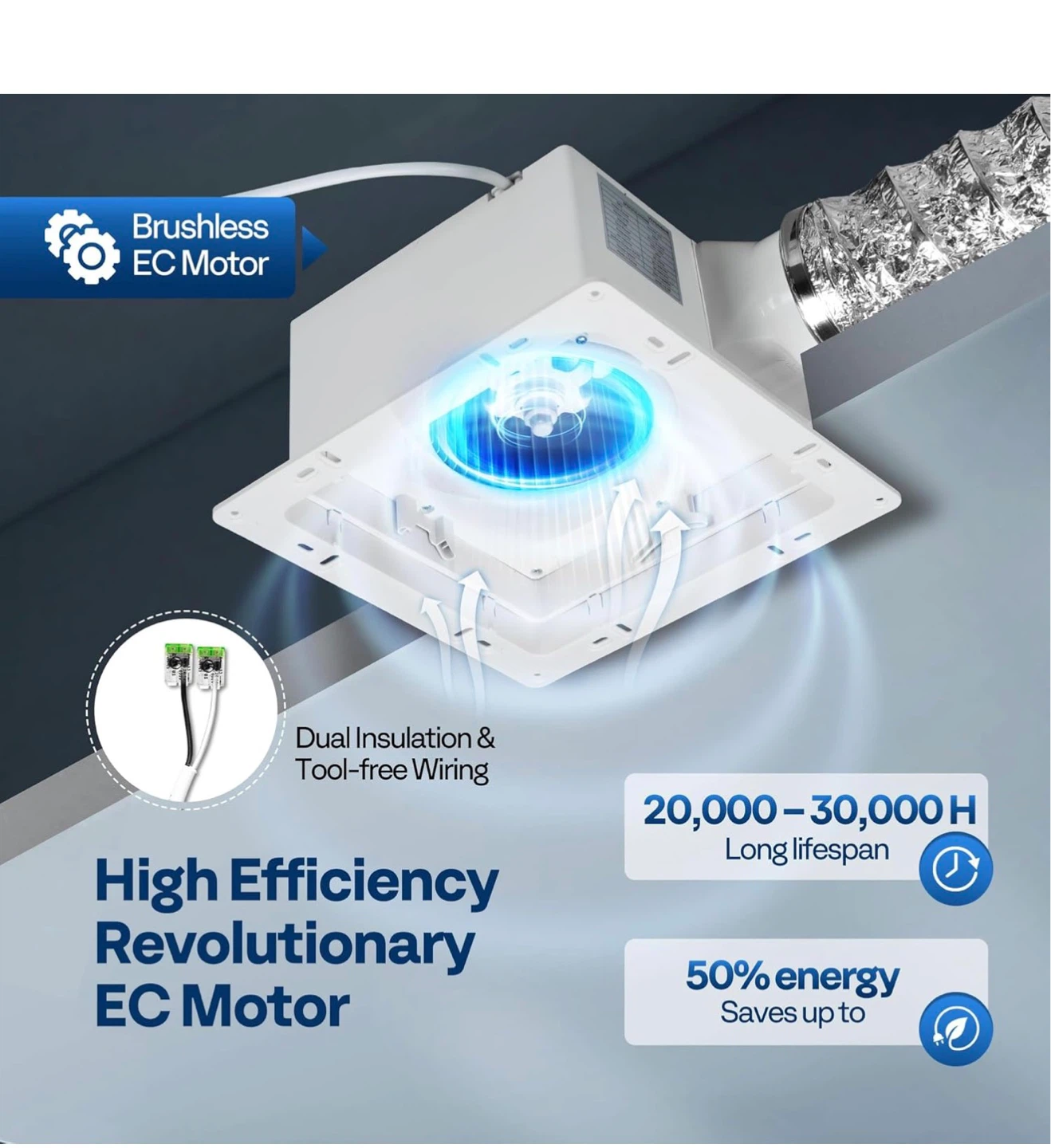 AutoFlow Bathroom Exhaust Fan Humidity Sensor and Remote EH4 - photo 4