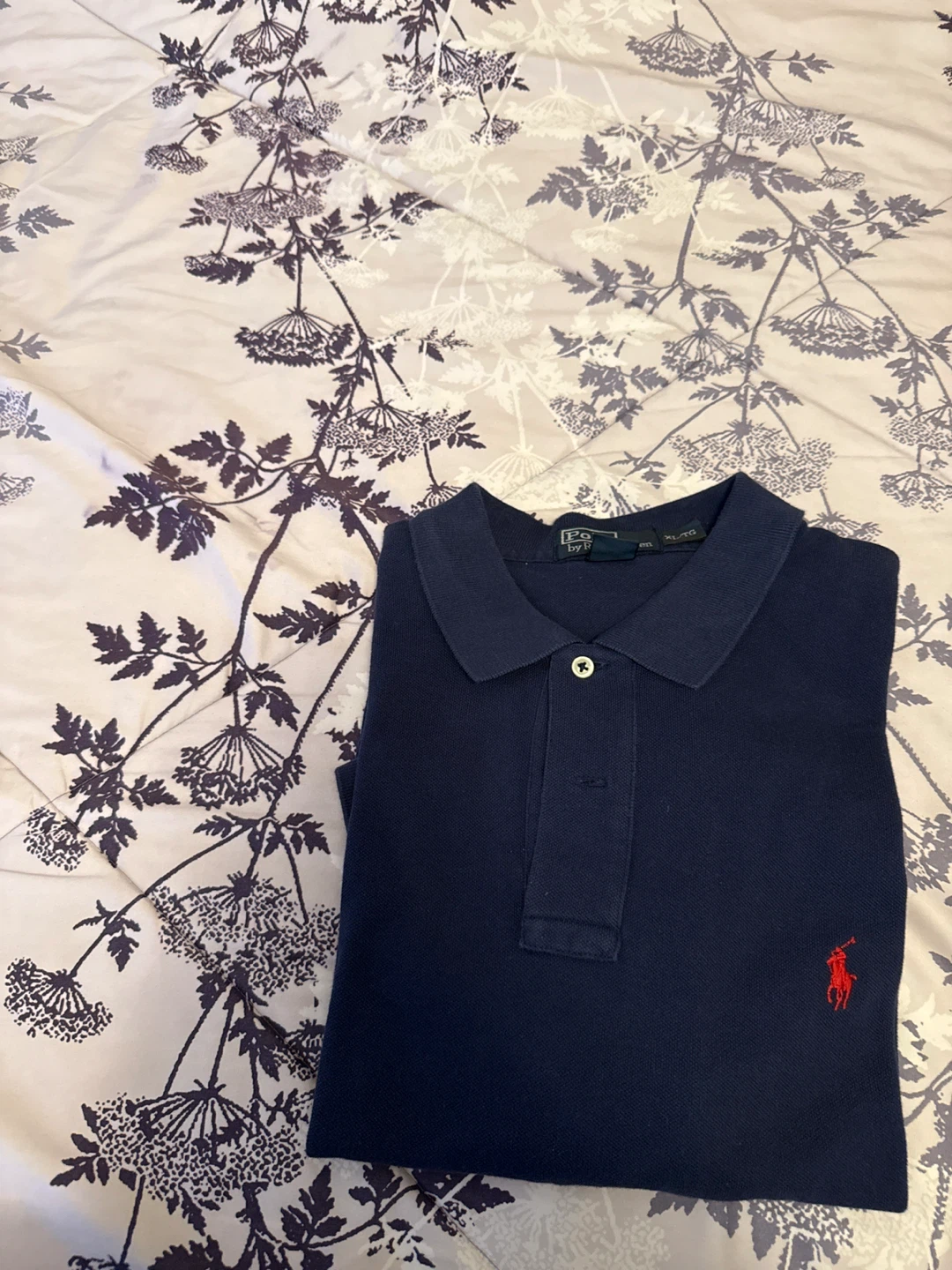 Navy Blue Polo Ralph Lauren Shirt XL
