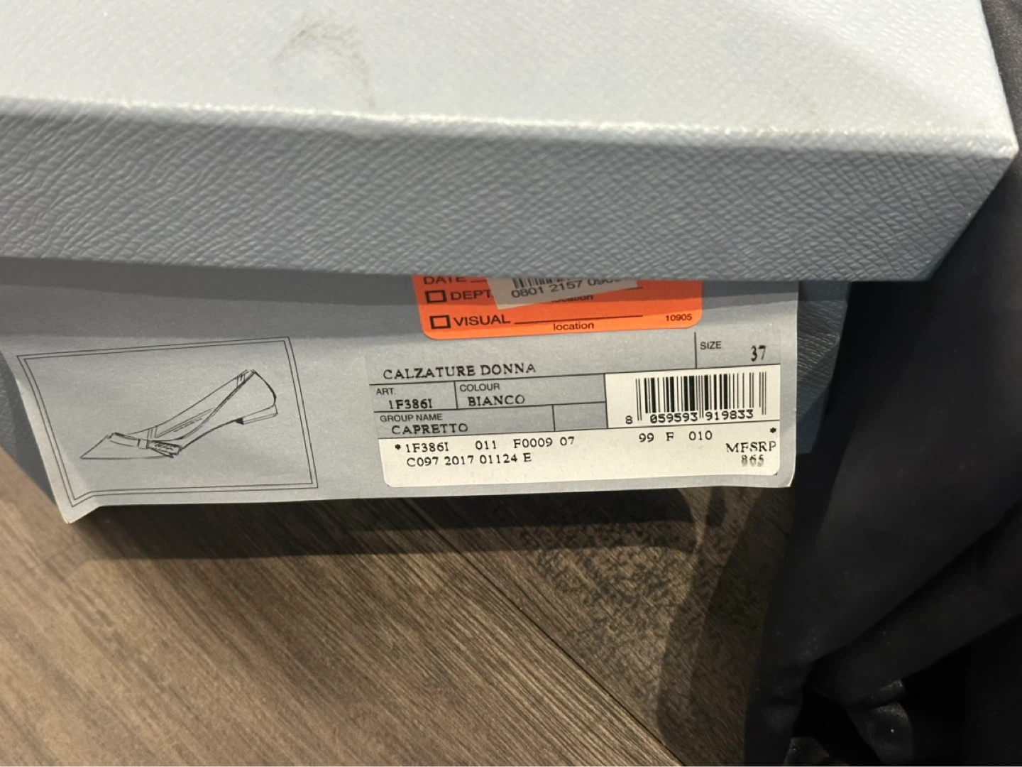 Prada Women's White Leather Ballet Flats - Size 37 - photo 4