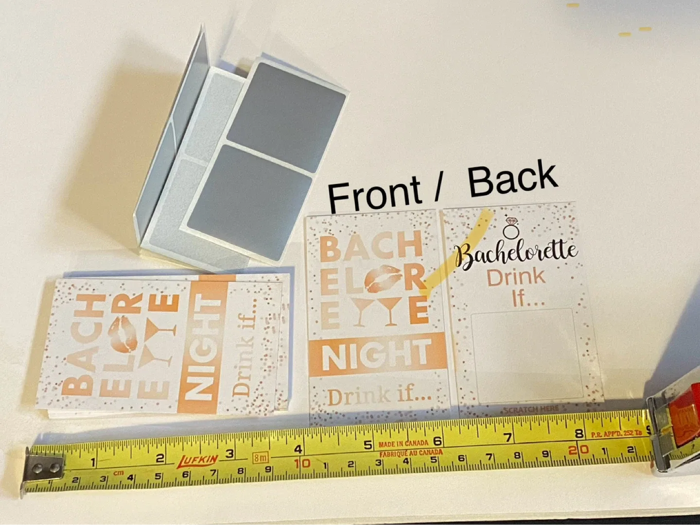 Bachelorette Drink If... Scratch Cards (Set of Multiple)