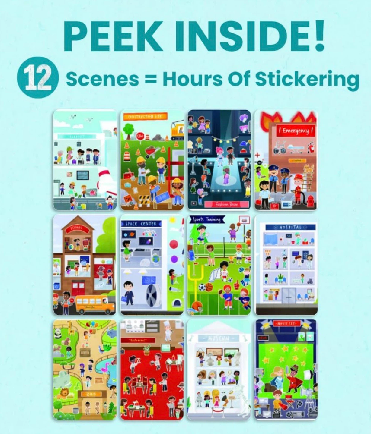 Creative Spark Occupations Sticker Activity Book - photo 5