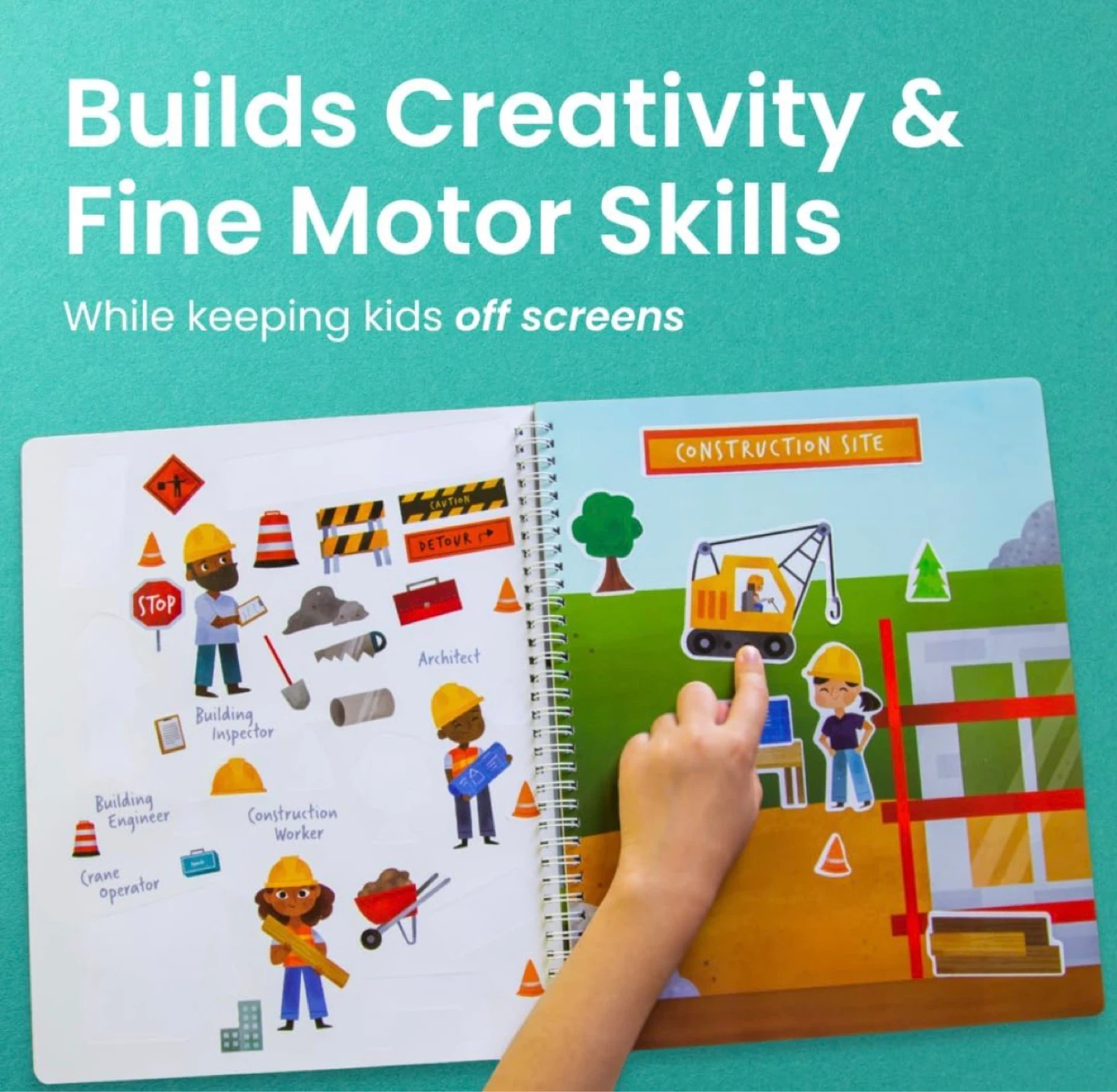 Creative Spark Occupations Sticker Activity Book - photo 3
