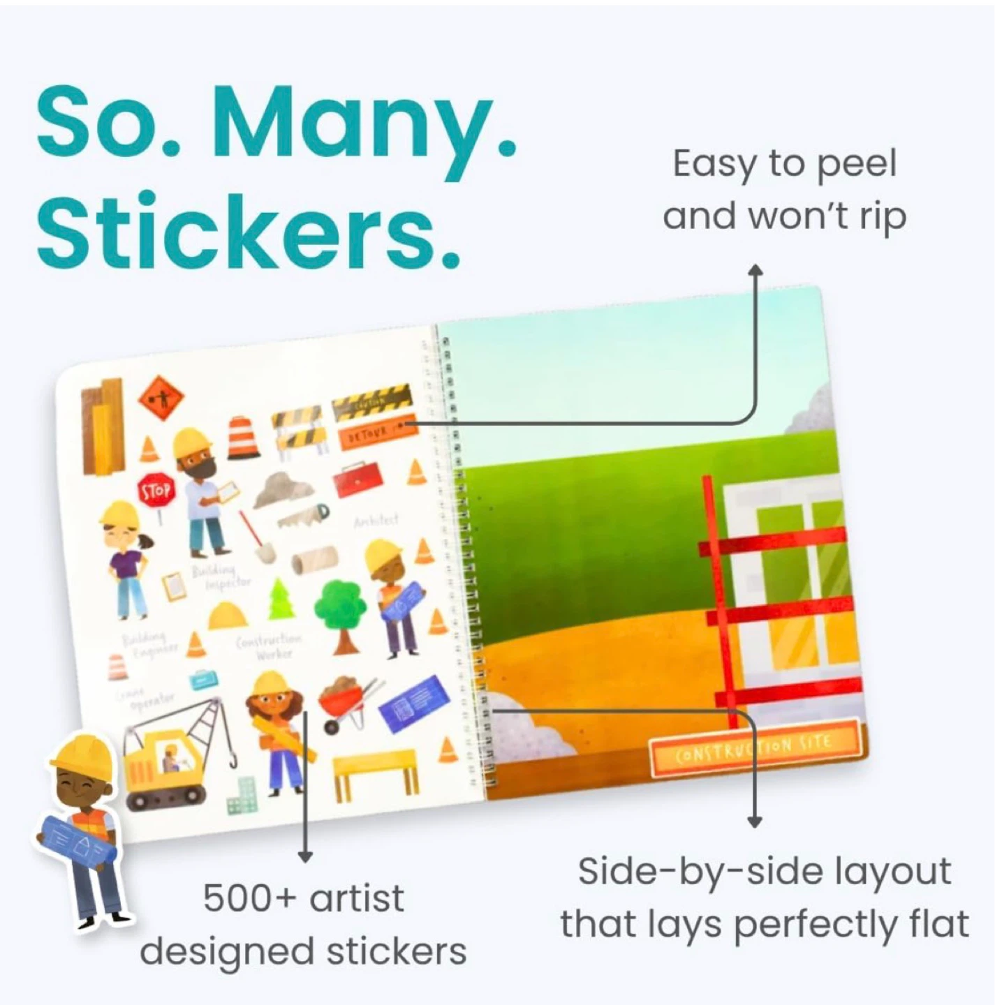 Creative Spark Occupations Sticker Activity Book - photo 2
