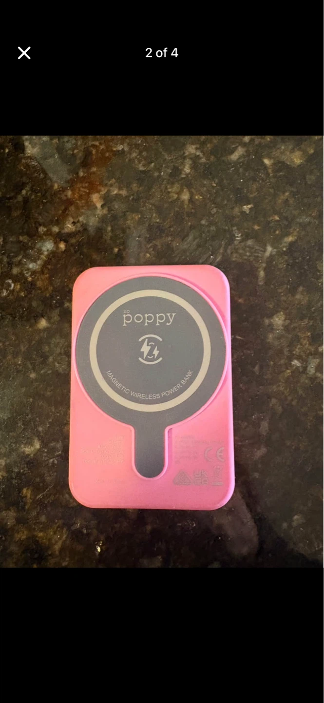 Poppy Magnetic Wireless Power Bank Pink - photo 3
