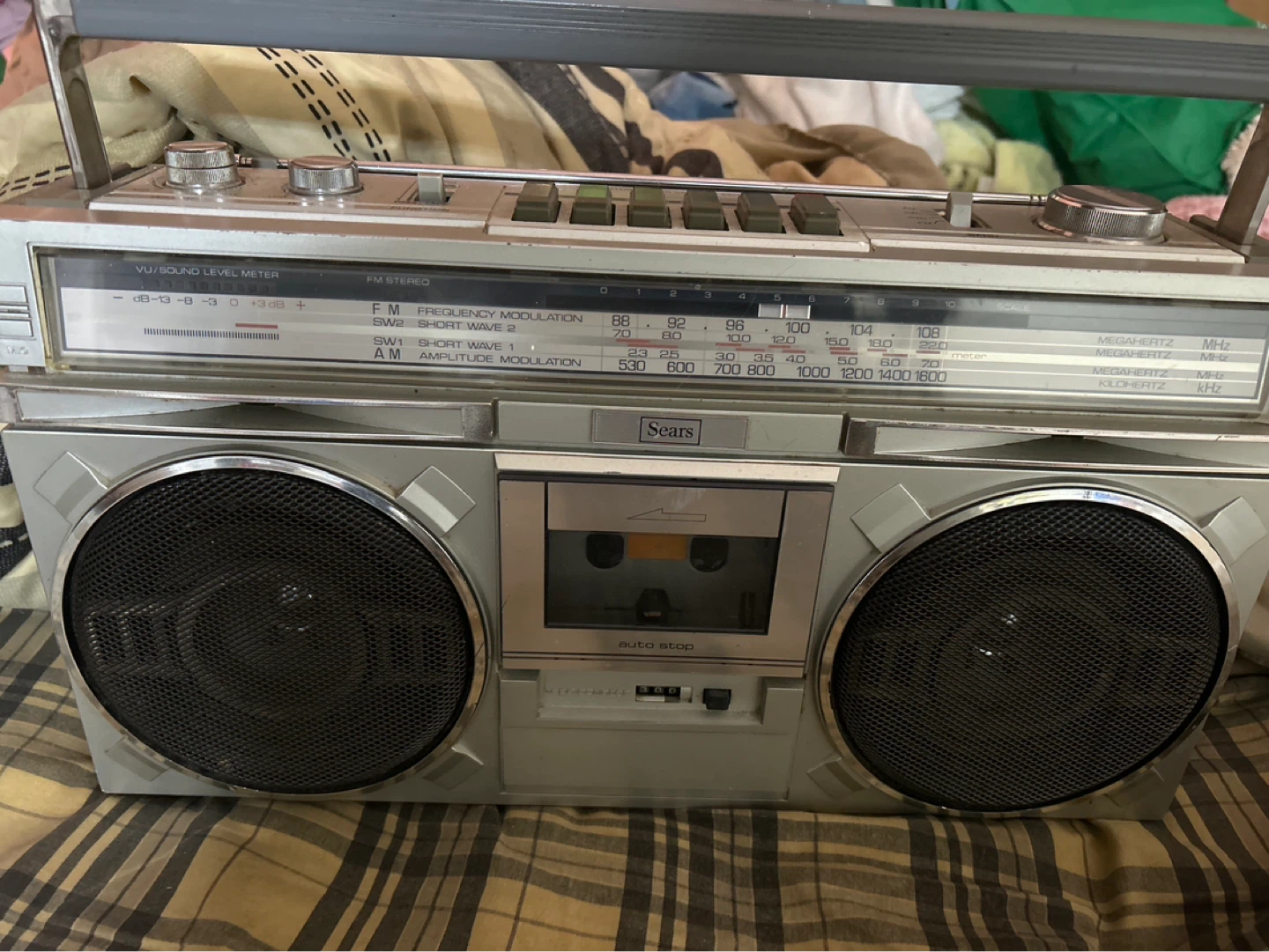 Sears Boombox Cassette Player with Radio