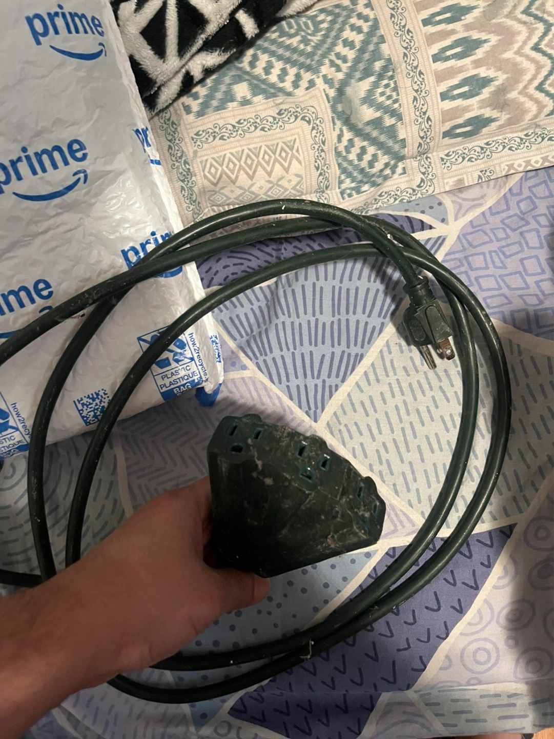 Heavy-Duty Extension Cord with Multi-Outlet Block