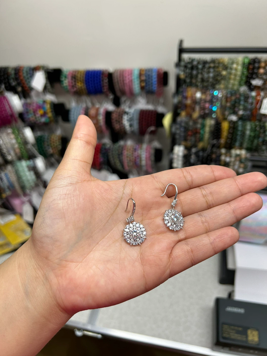 Sparkly Crystal Drop Earrings