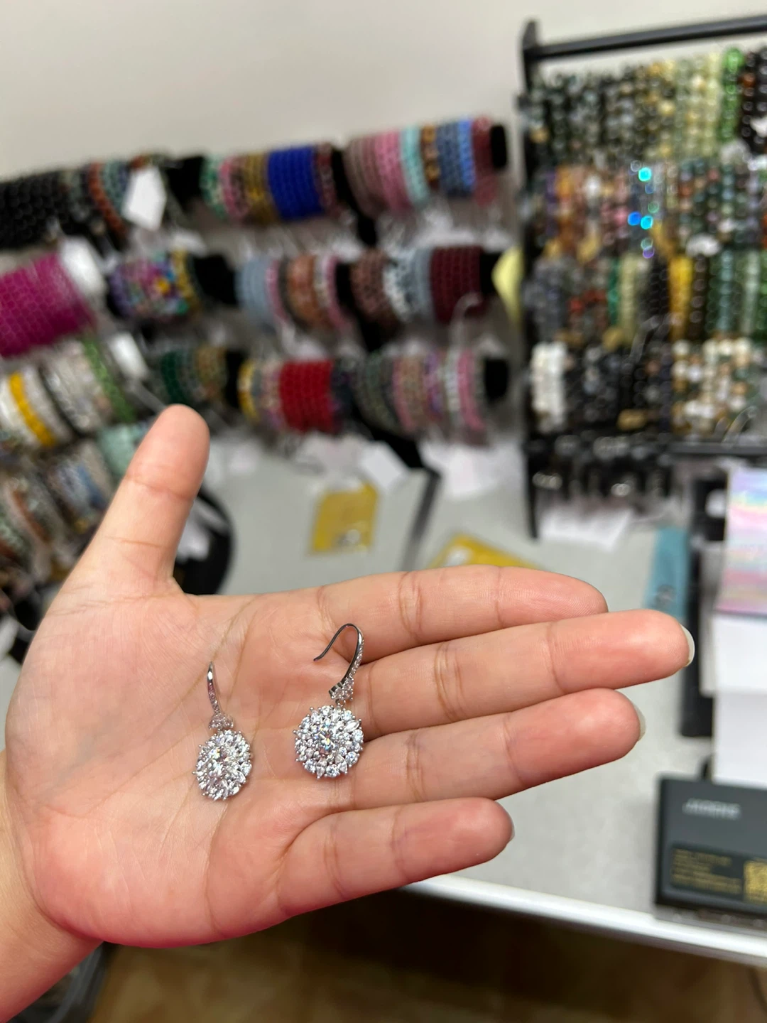 Sparkly Crystal Drop Earrings - photo 2