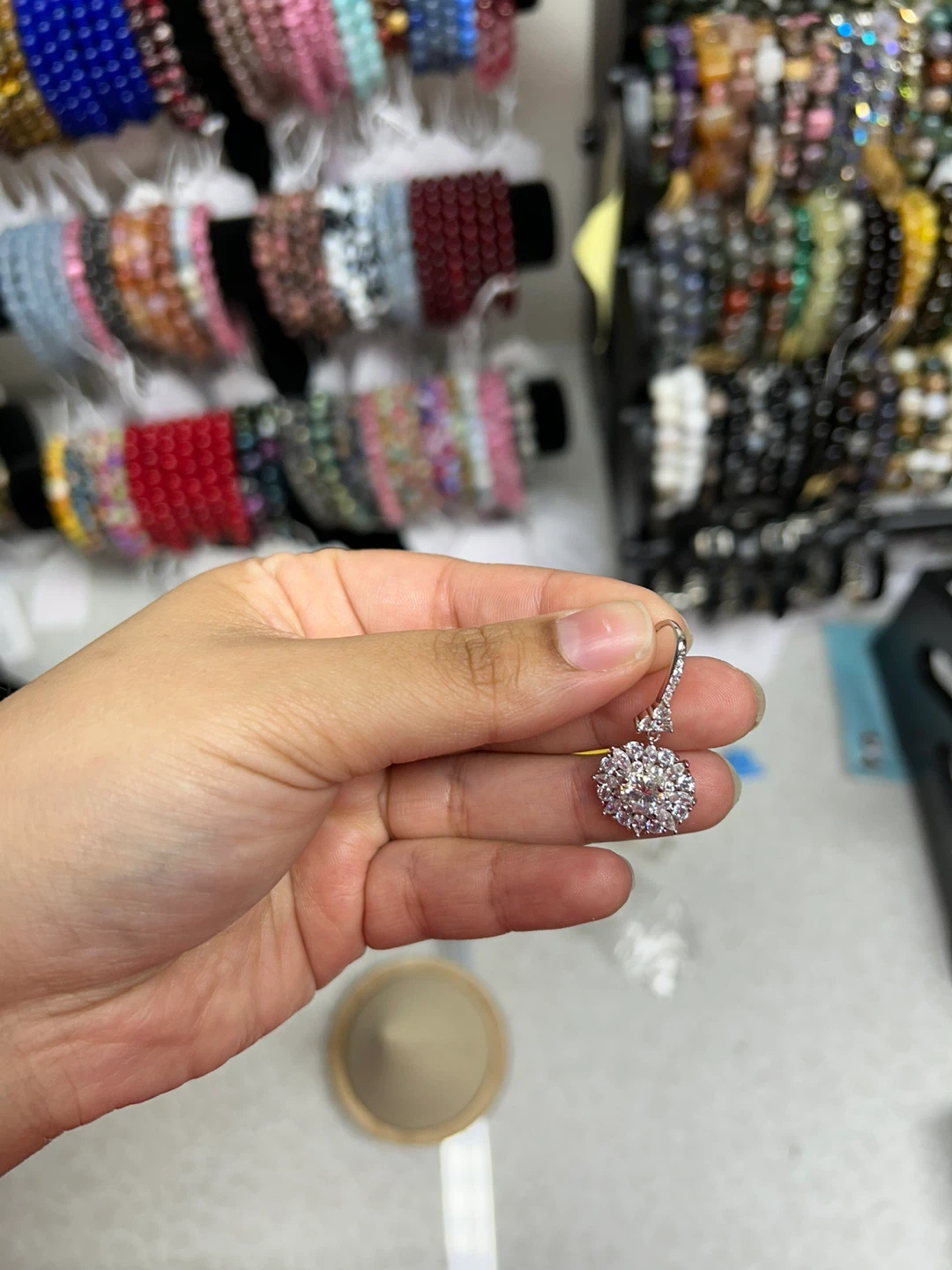 Sparkly Crystal Drop Earrings - photo 3