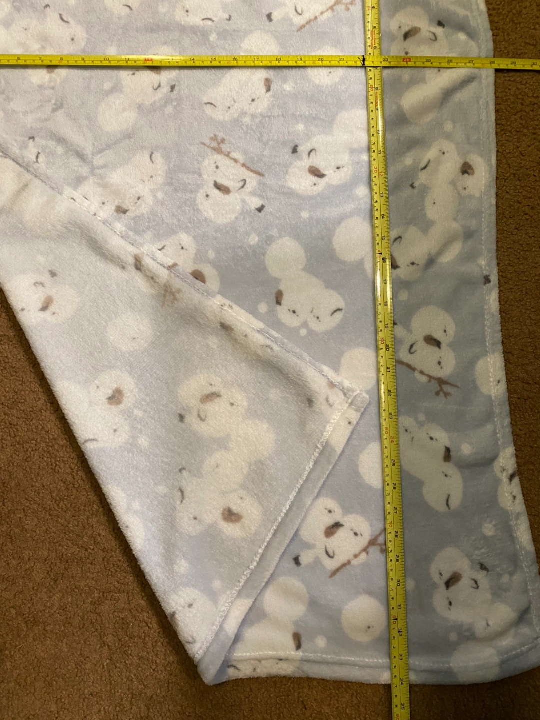 Fleece Snowman Blanket - photo 2