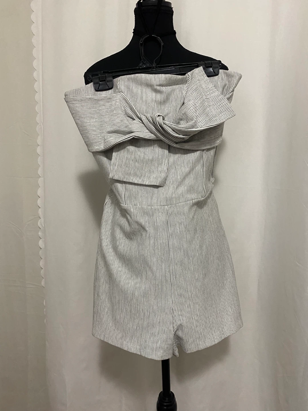 Zara Striped Strapless Romper size L