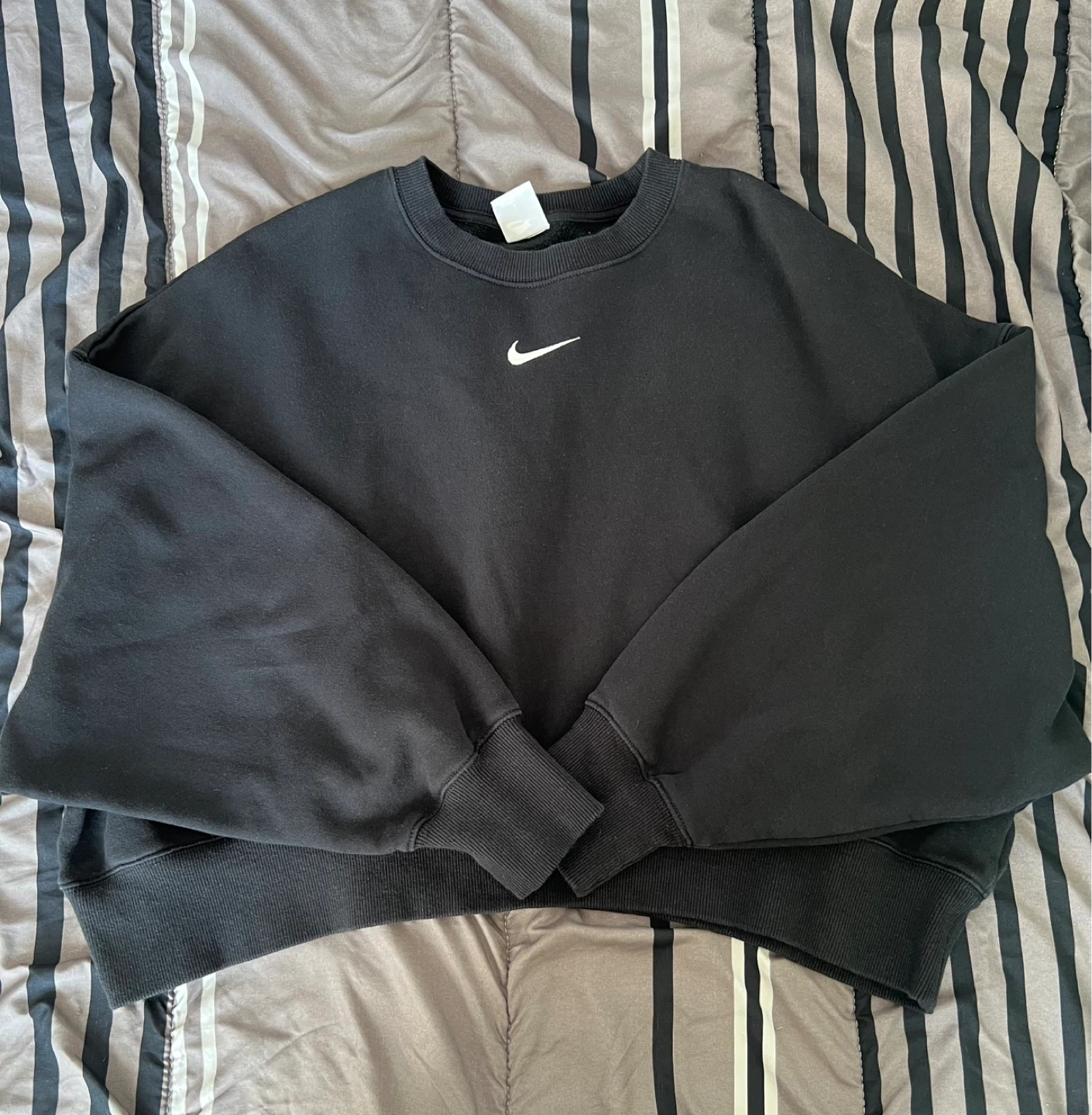 Nike Women's Fleece Oversized Crewneck Black