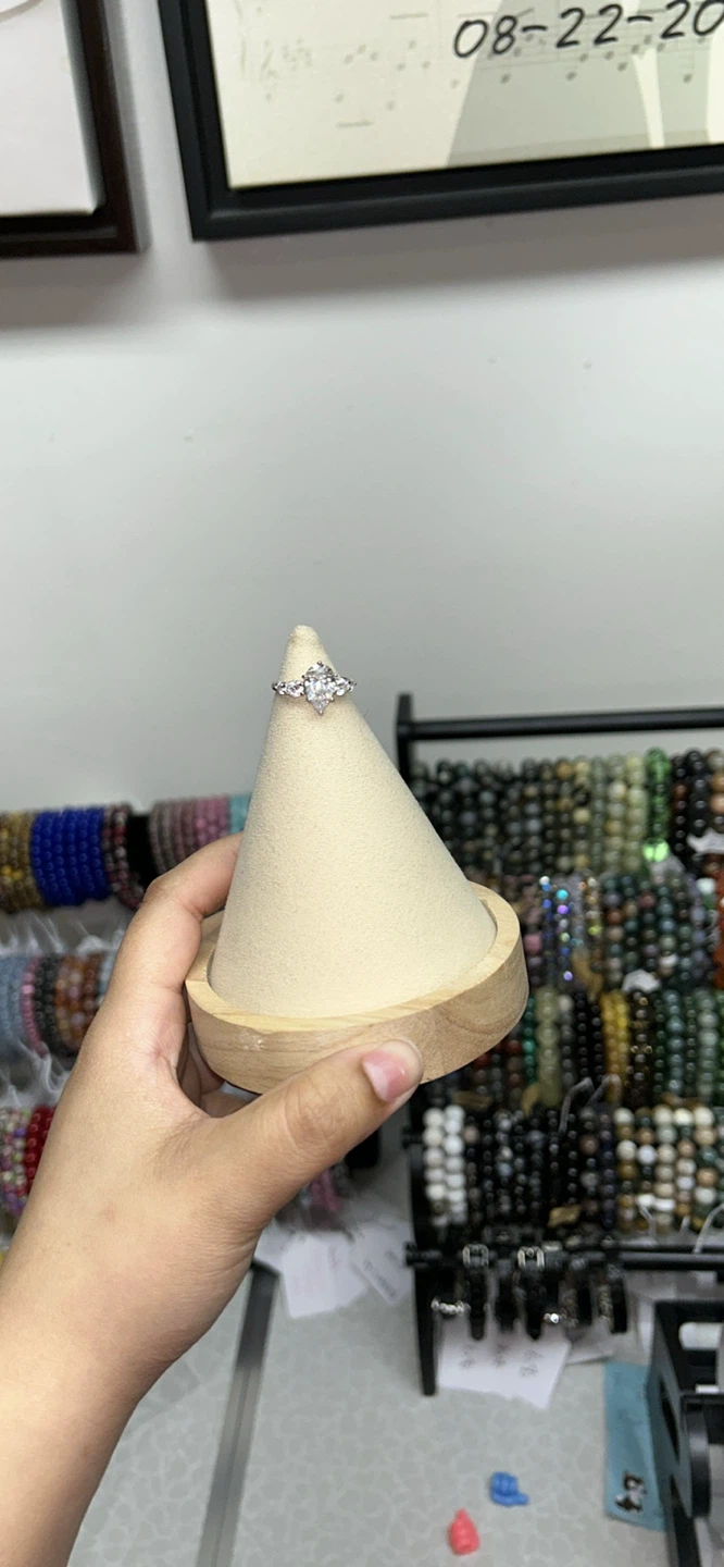 Rhinestone Ring, Moissanite S925