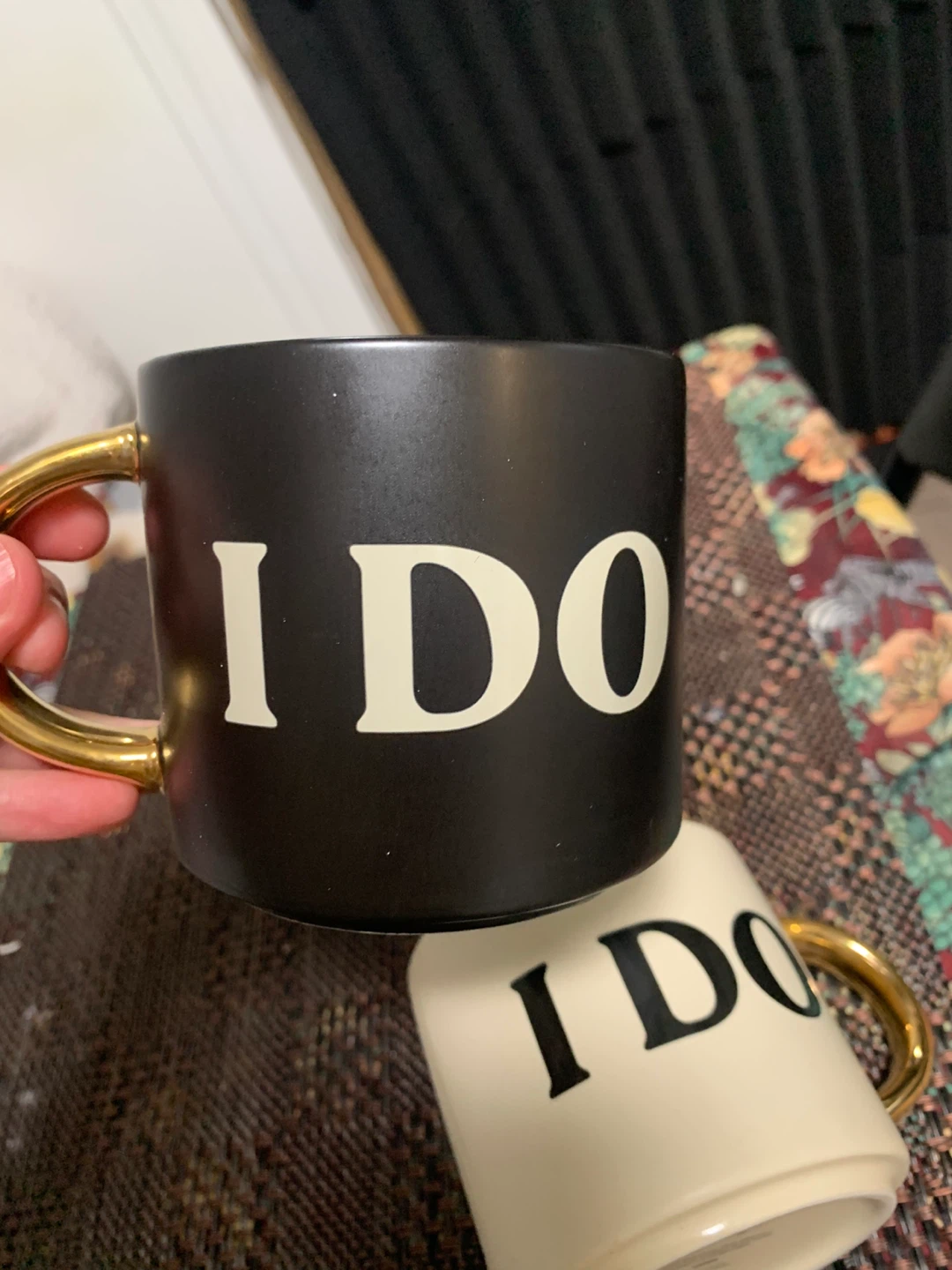 Indigo "I DO" Mugs (Set of 2) - photo 3
